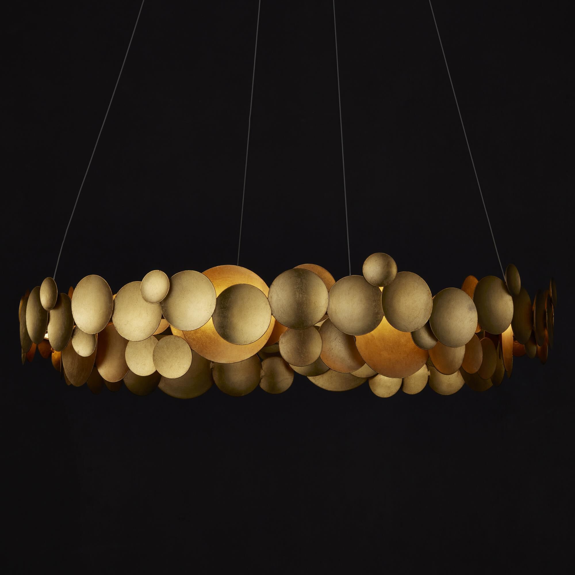 Shown in Contemporary Gold Leaf/White finish