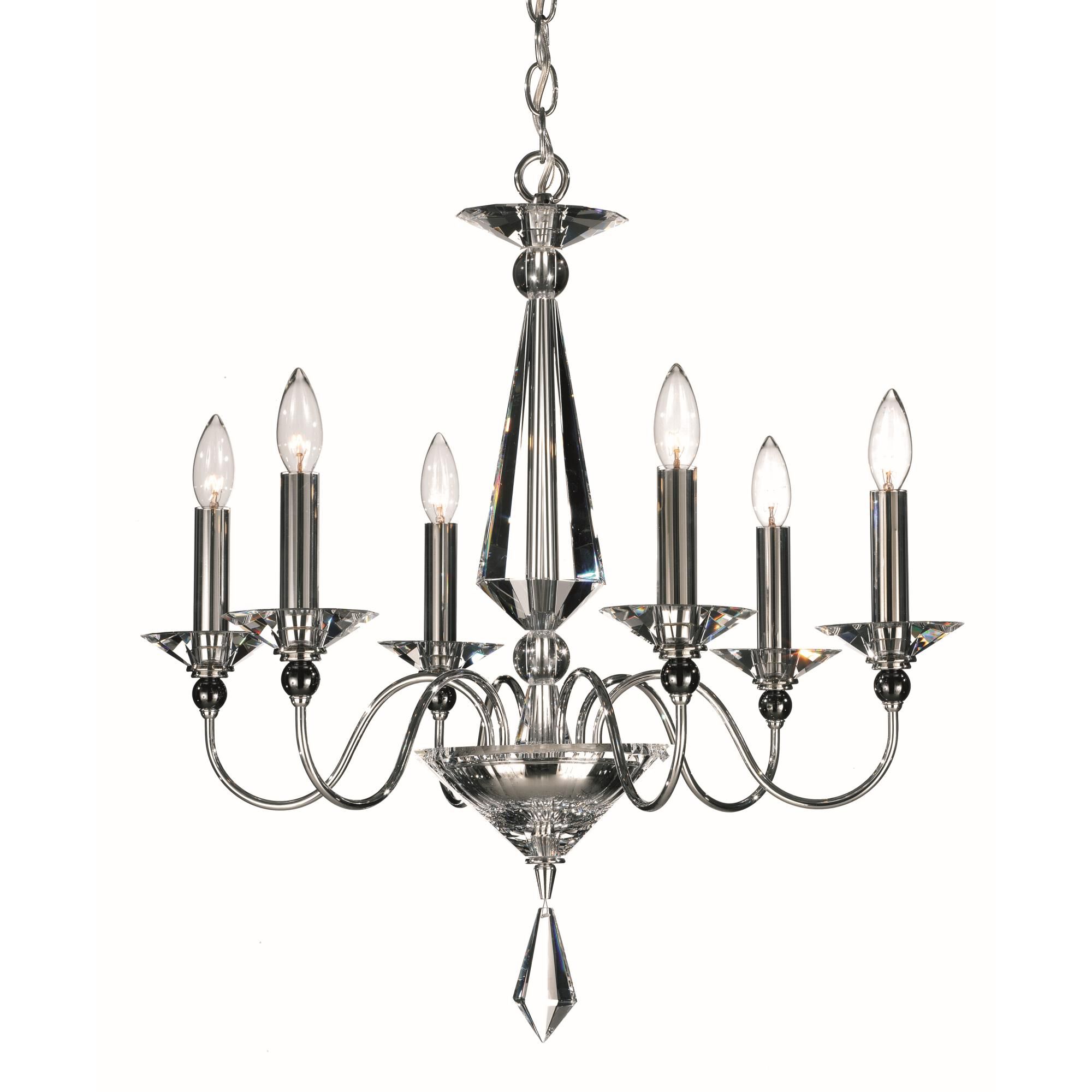Jasmine 22 Inch 6 Light Chandelier by Schonbek