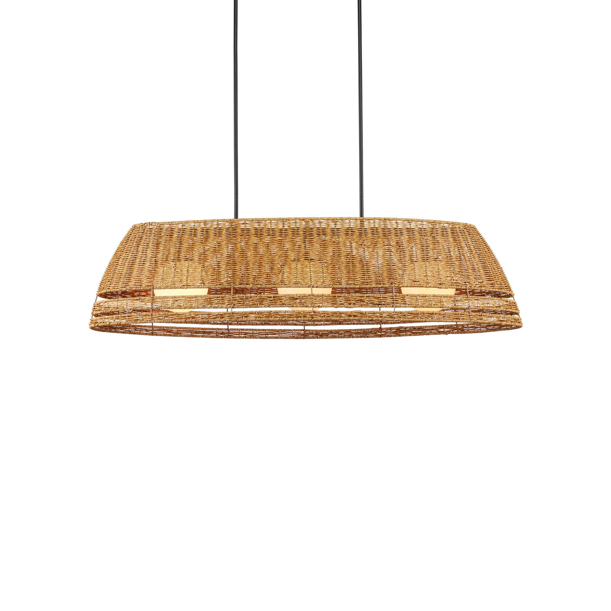Barbary 53 Inch Linear Suspension Light by Currey and Company