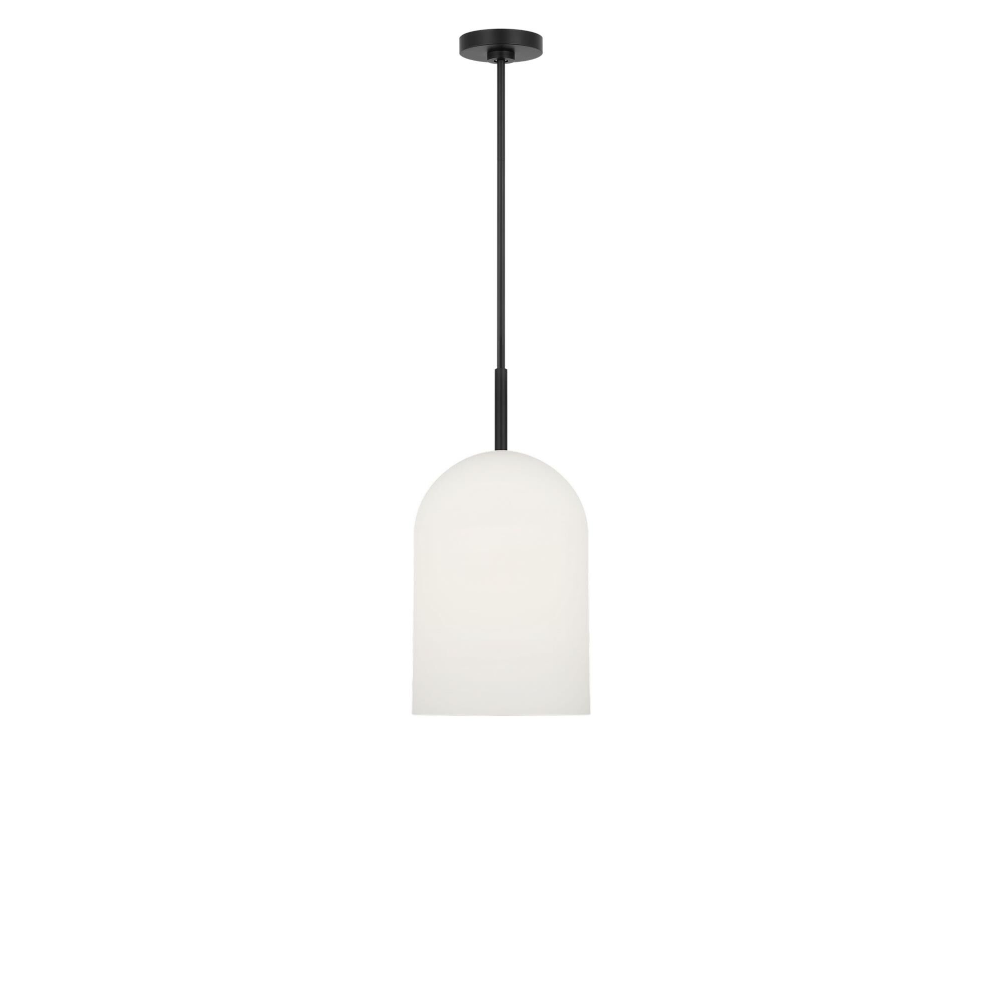 Shown in Midnight Black finish and Etched White glass