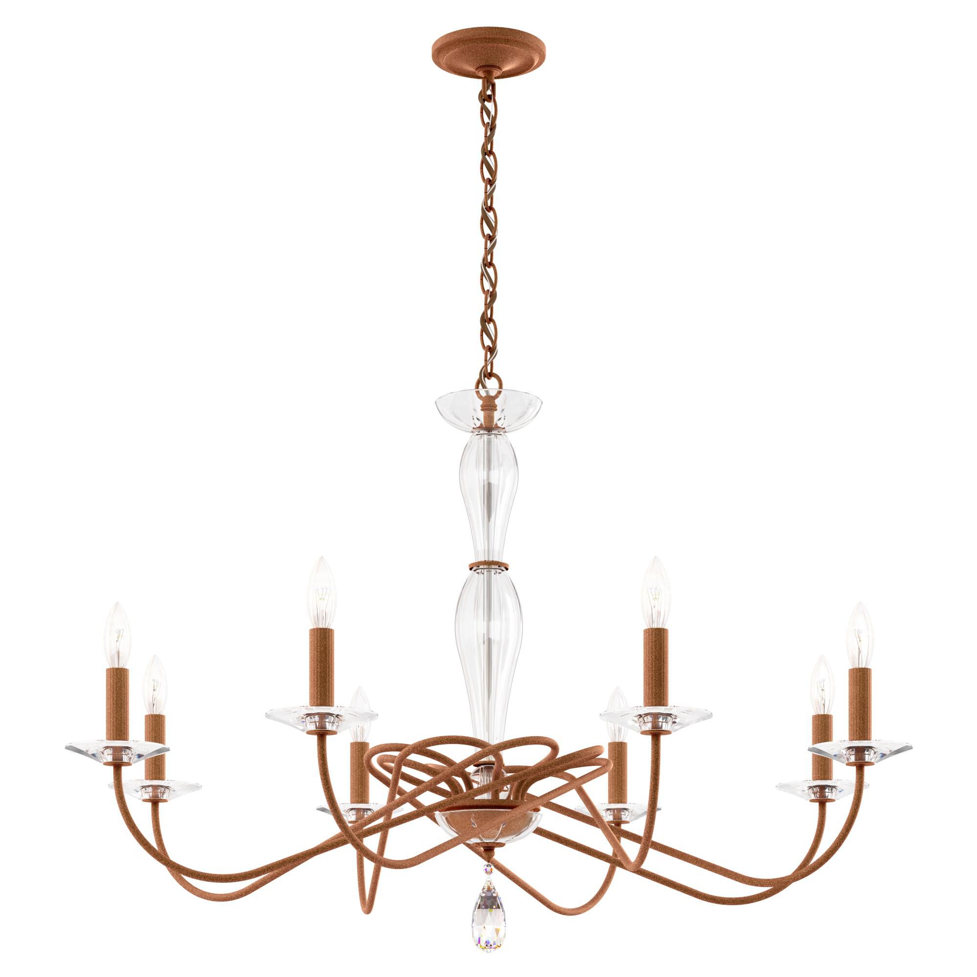 Shown in Corten Steel finish and Clear Heritage Cyrstal crystal