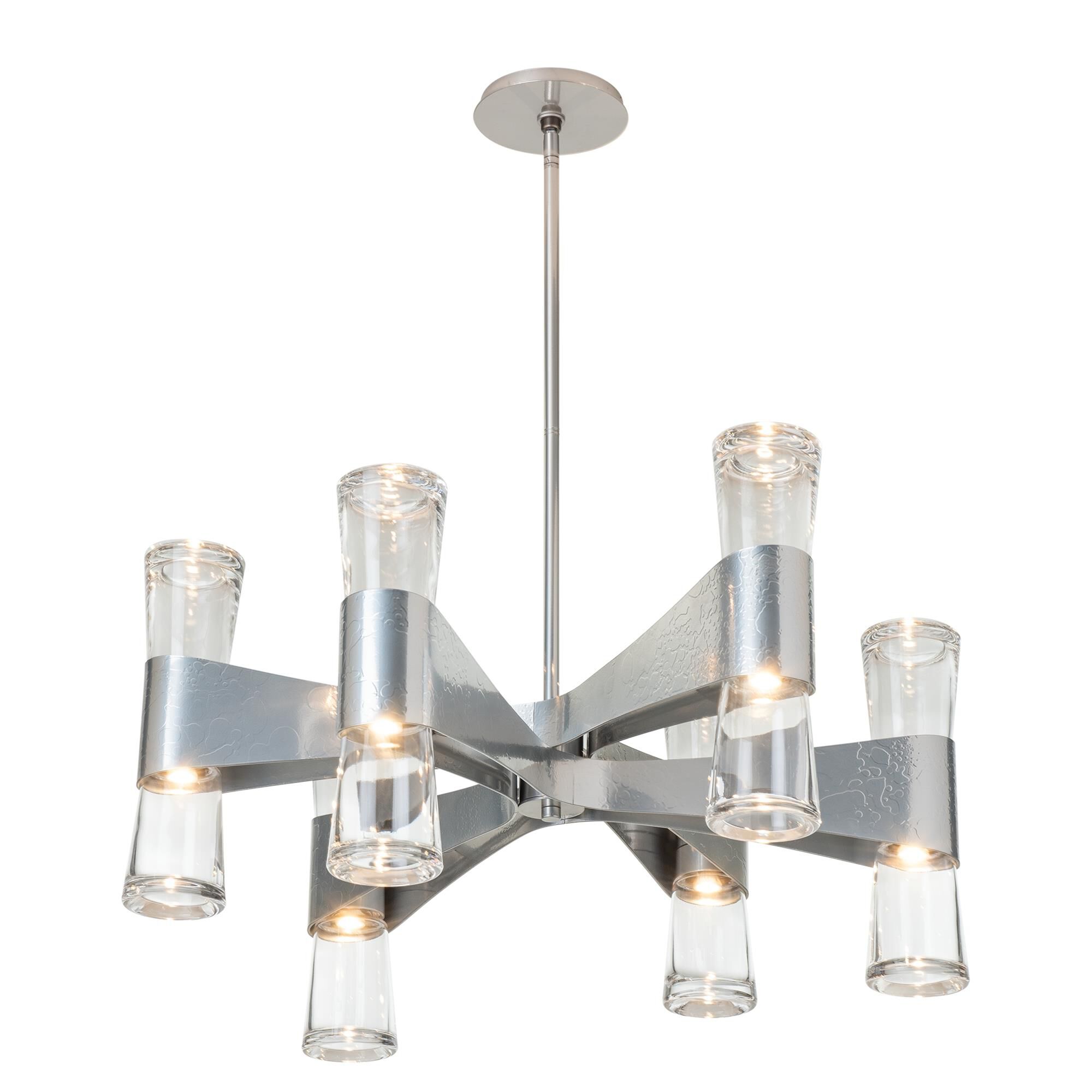 Shown in Sterling finish and Clear shade