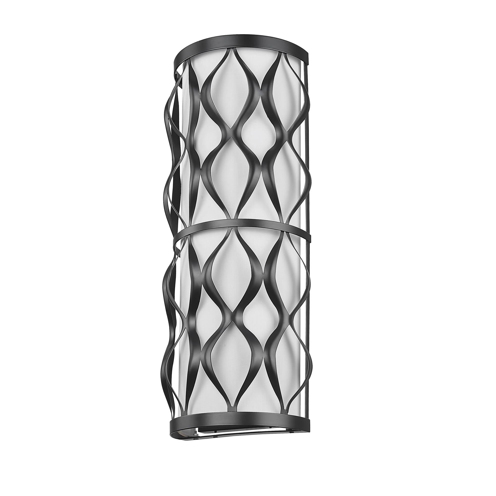 Shown in Matte Black finish and White glass