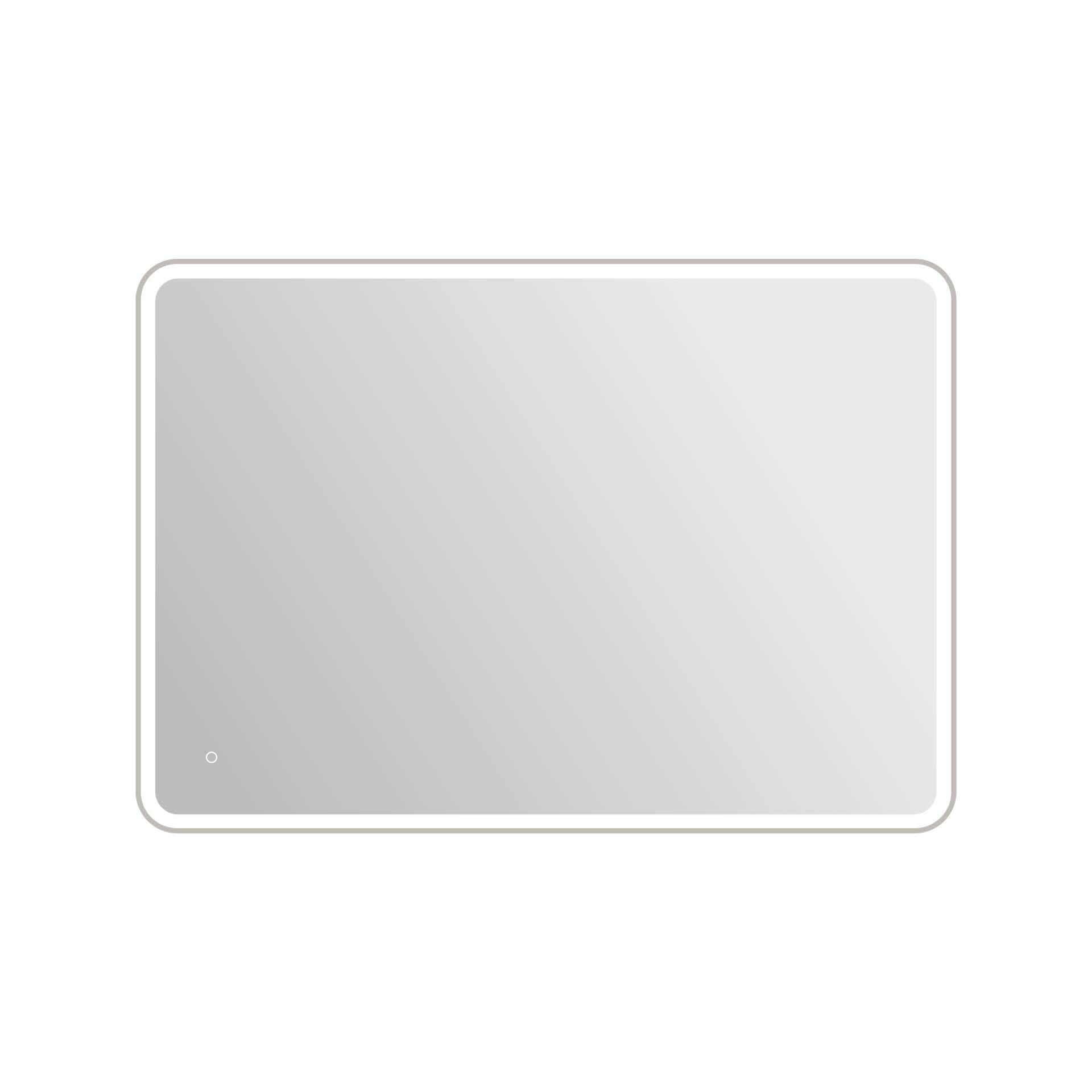 Harmoni 60 Inch Round LED Lighted Mirror by Elegant Decor