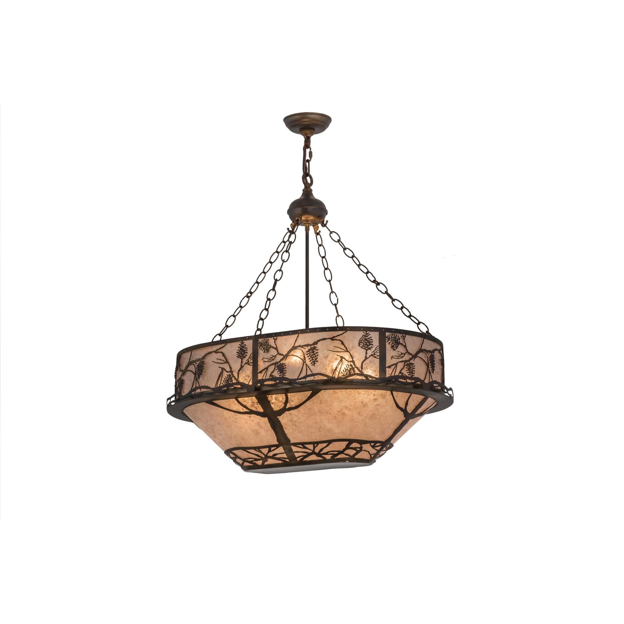 Shown in Antique Copper Finish;Burnished finish