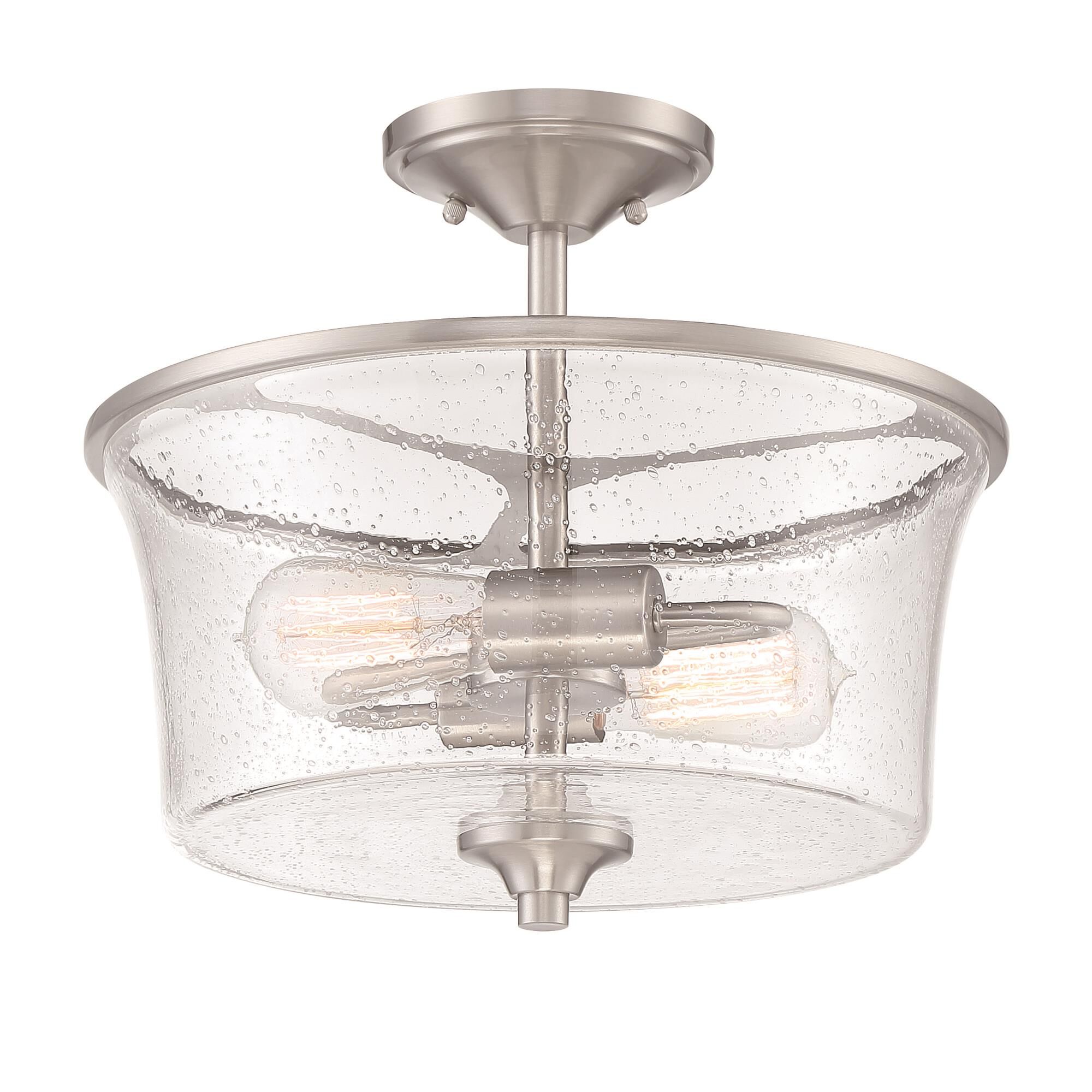 Gwyneth 13 Inch 2 Light Semi Flush Mount by Craftmade