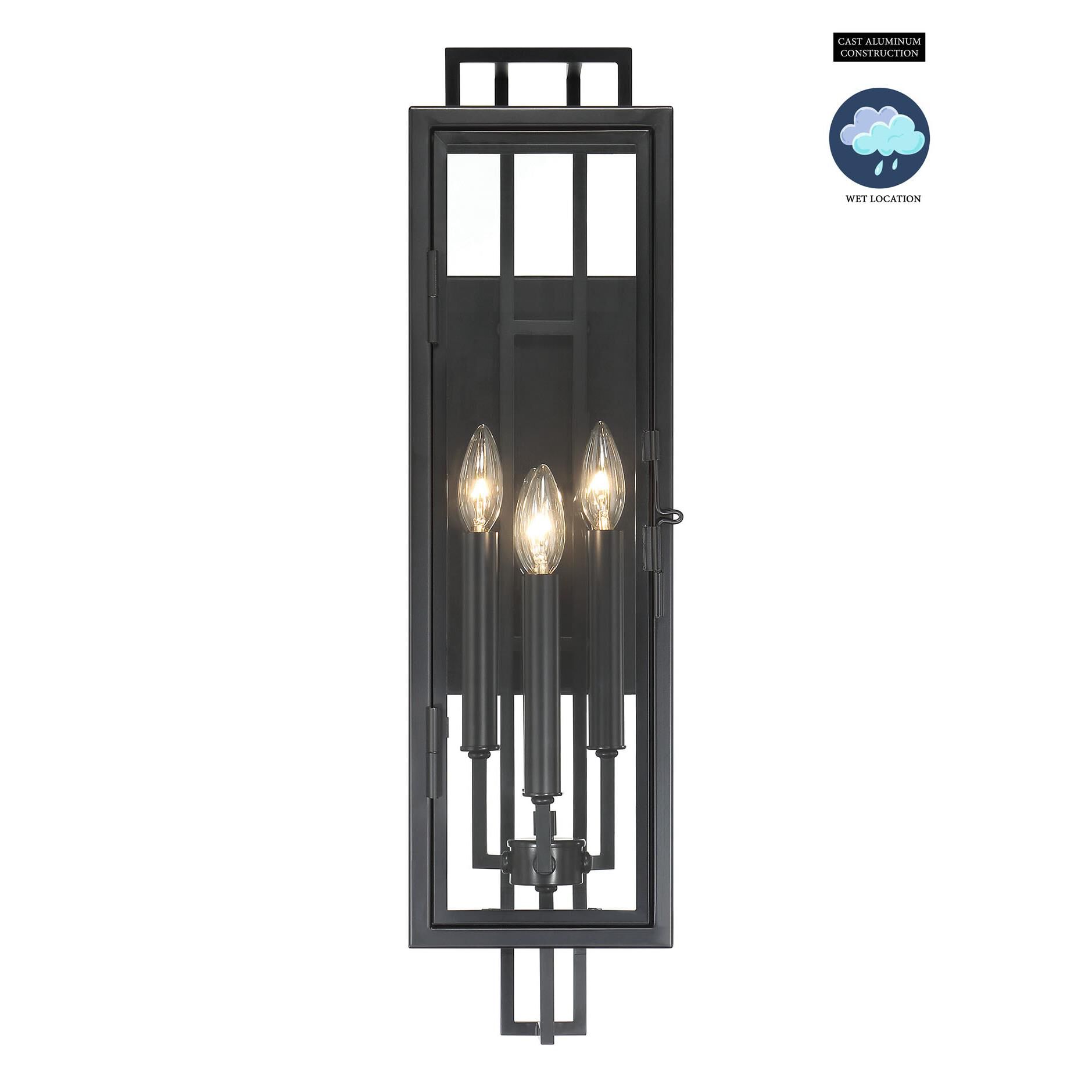 Knoll Road 27 Inch Tall 4 Light Outdoor Wall Light by Minka Lavery