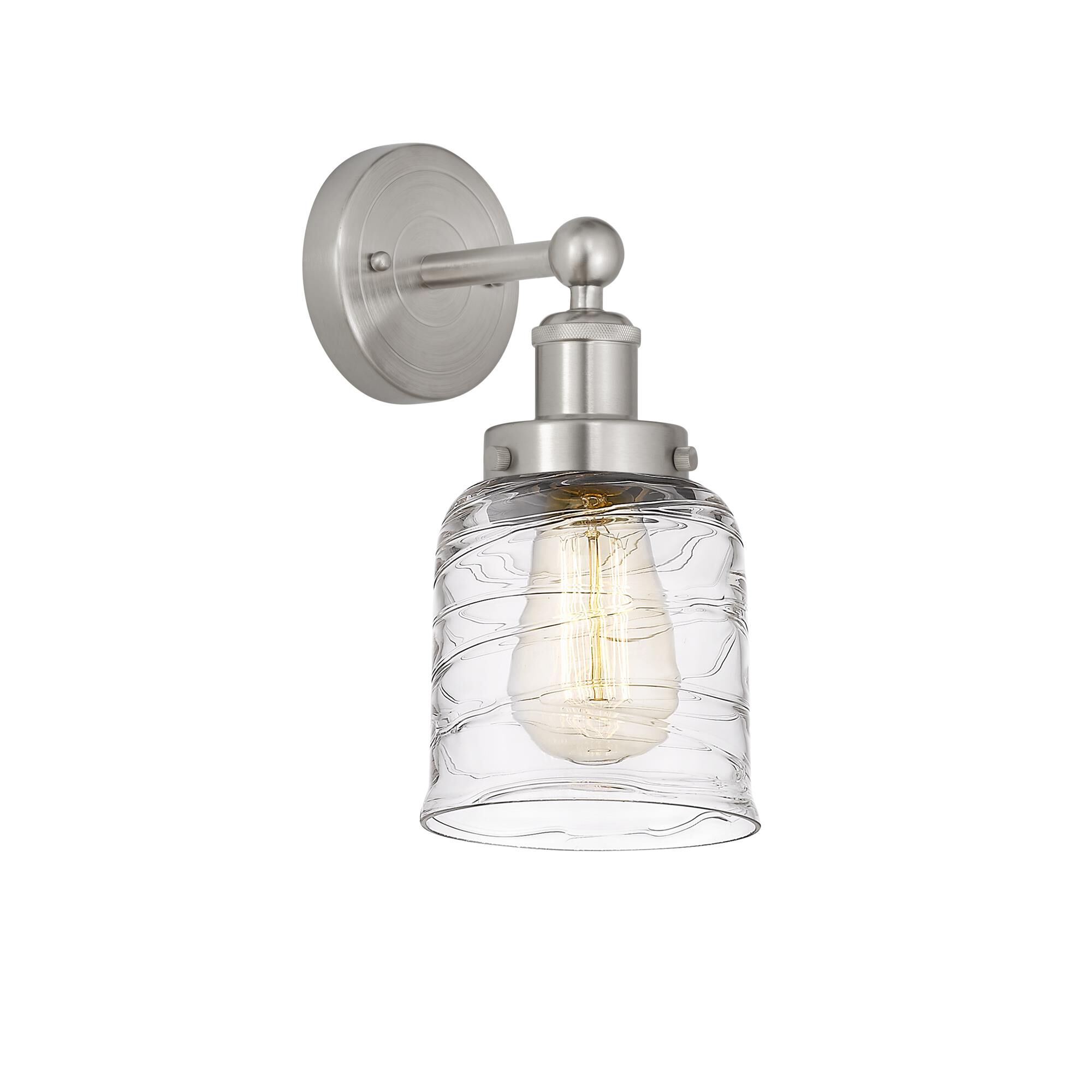 Shown in Brushed Satin Nickel, Plated Smoke finish and Plated Smoke glass and Plated Smoke Glass shade