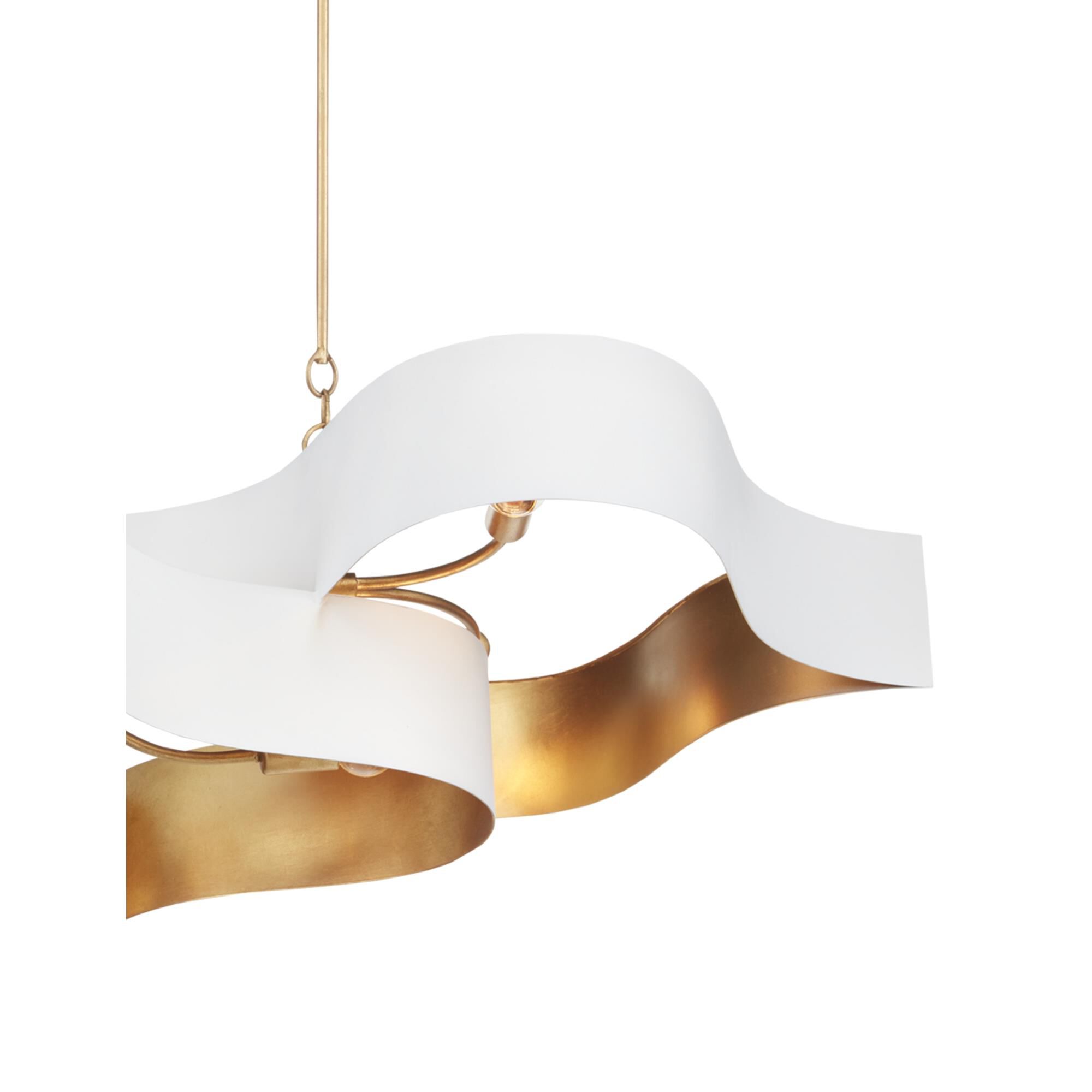 Shown in Sugar White/Contemporary Gold Leaf finish