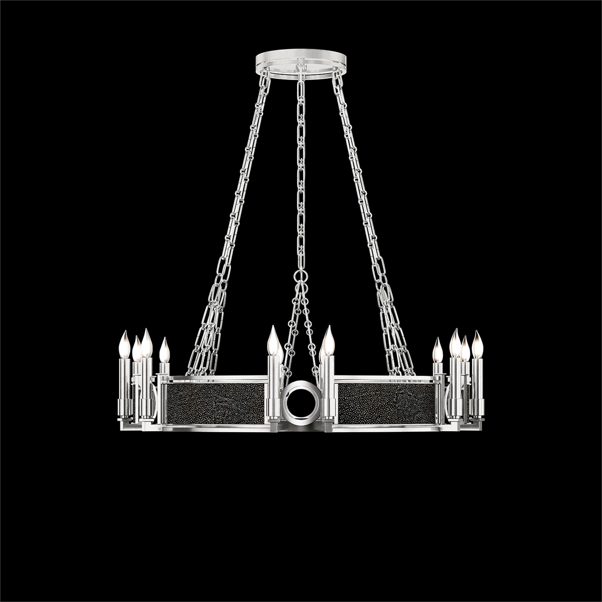 Shown in Silver Leaf and Nickel  finish and Black Knight accent