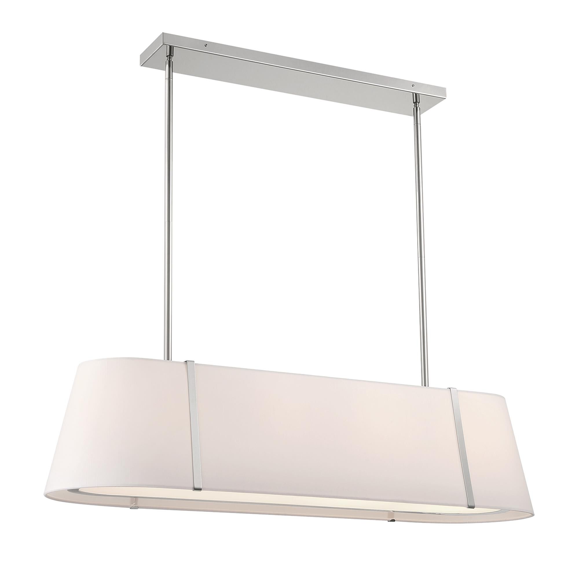 Shown in Polished Nickel finish and Silk shade