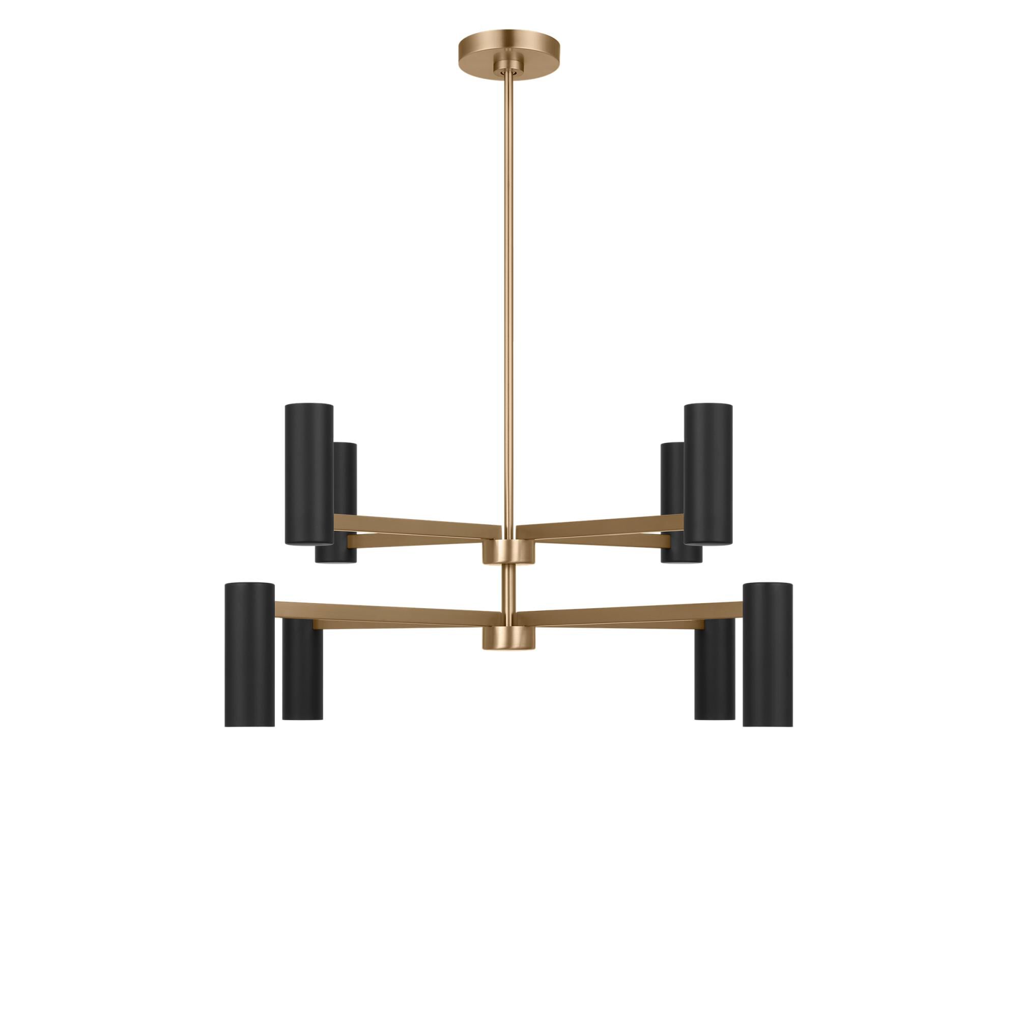 Shown in Satin Brass finish and Metal shade