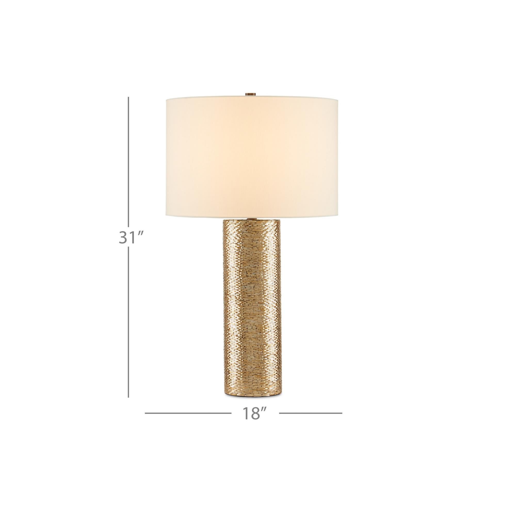 Glimmer 31 Inch Table Lamp by Currey and Company