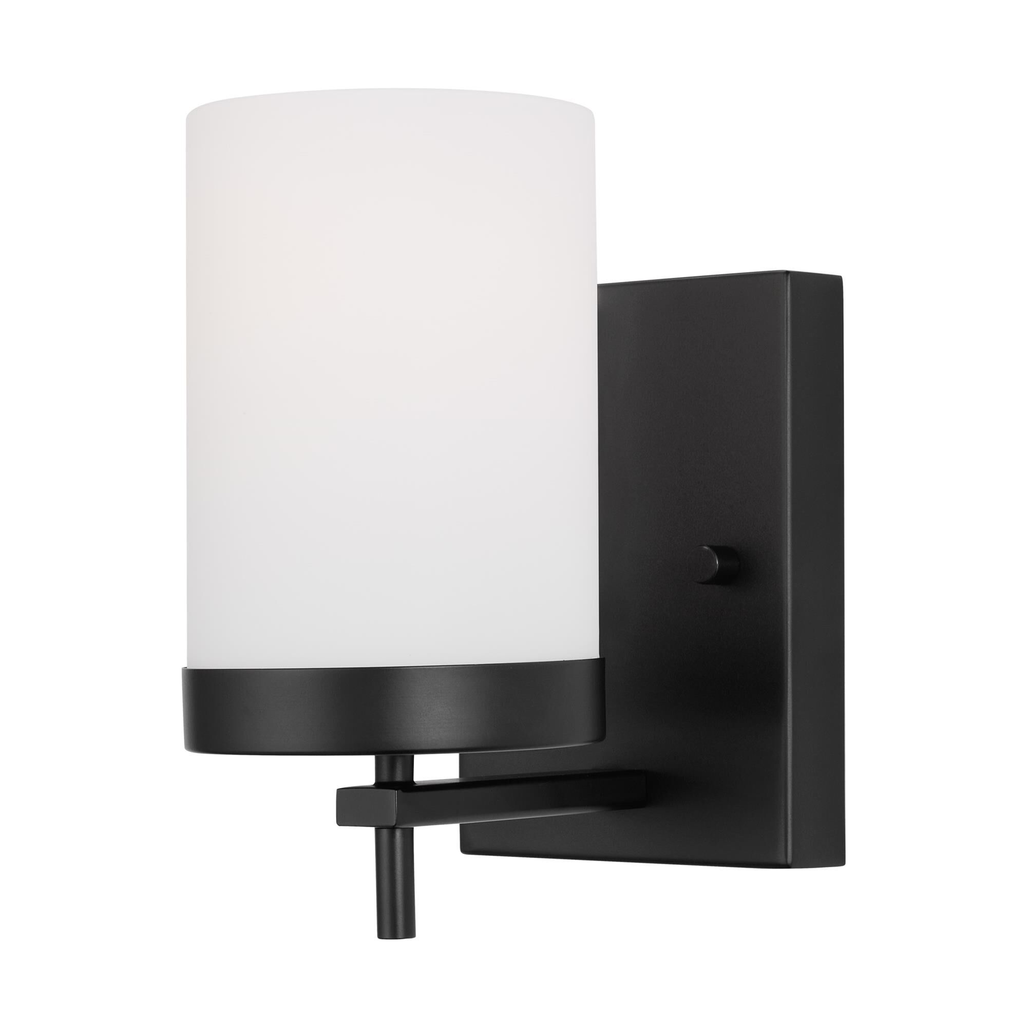 Shown in Midnight Black finish and Etched / White Inside Glass shade