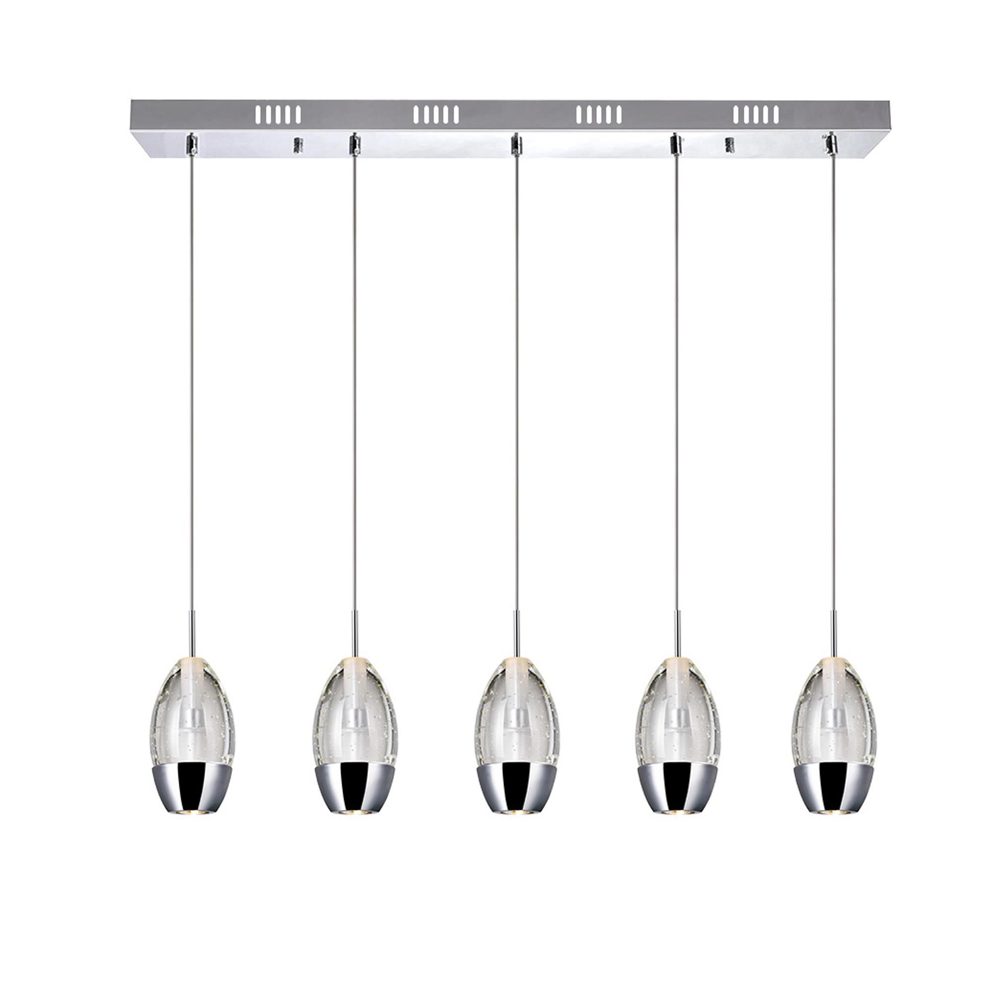 Shown in Chrome finish and K9 Clear crystal