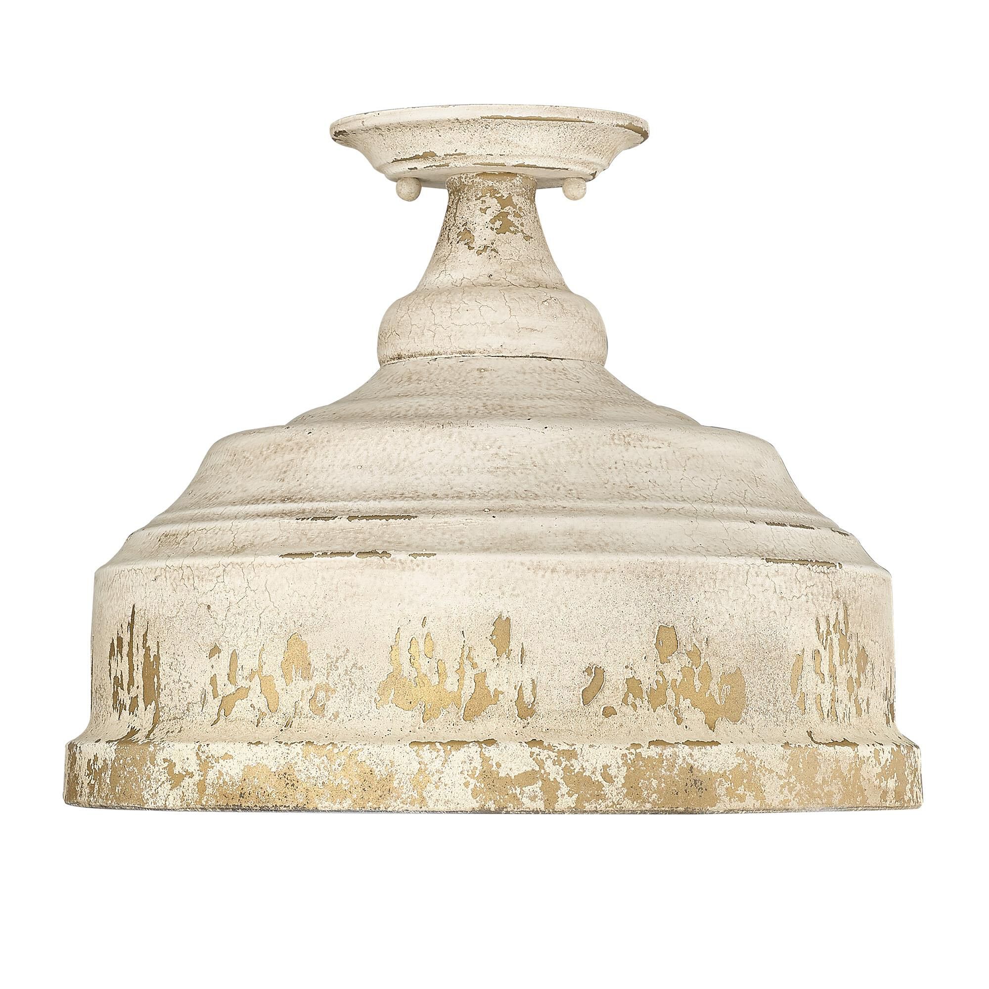 Keating 11 Inch Semi Flush Mount by Golden Lighting