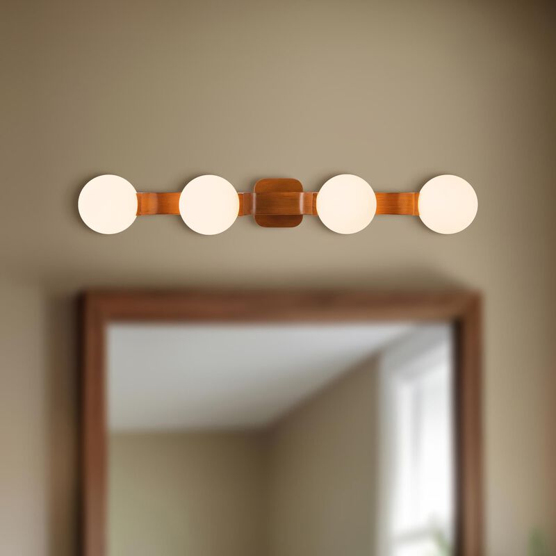 Mark Choi Briar 34 Inch 4 Light Bath Vanity Light by Kuzco