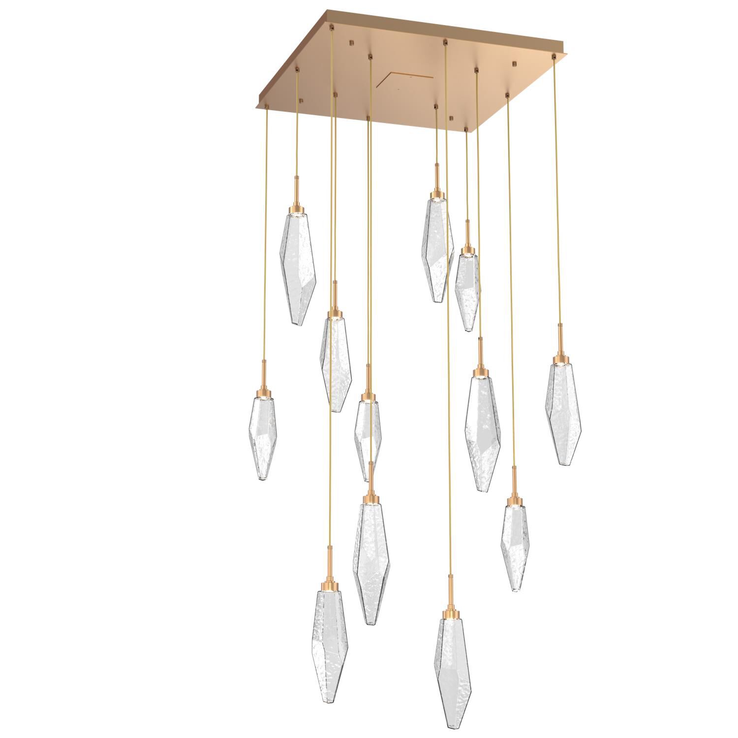 Rock Crystal Multi Light Pendant by Hammerton Studio
