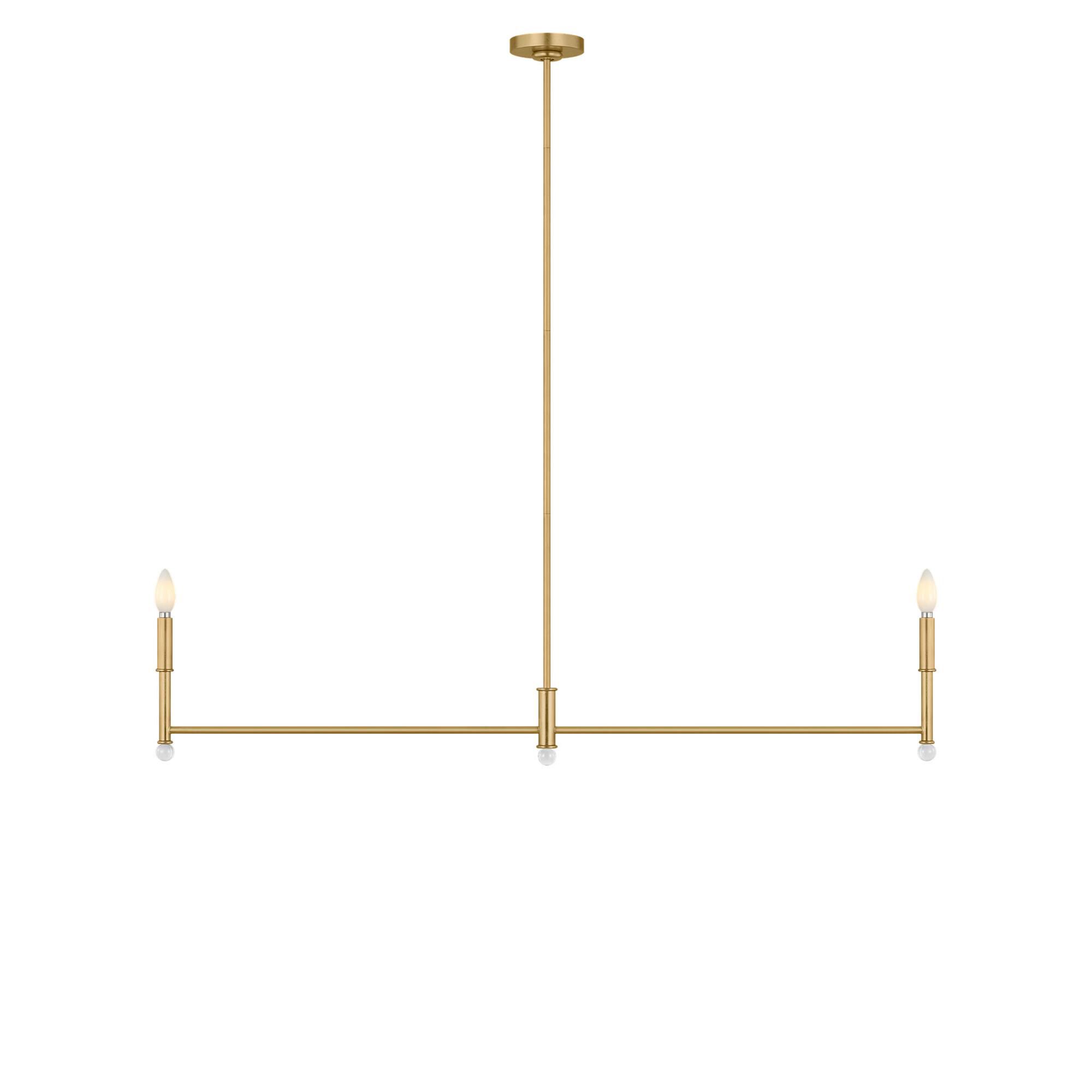 Shown in Gild finish and White Linen Fabric shade