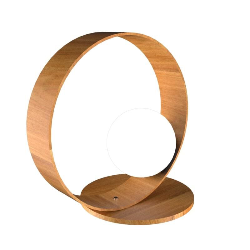 Shown in Louro Freijo finish and Frosted glass