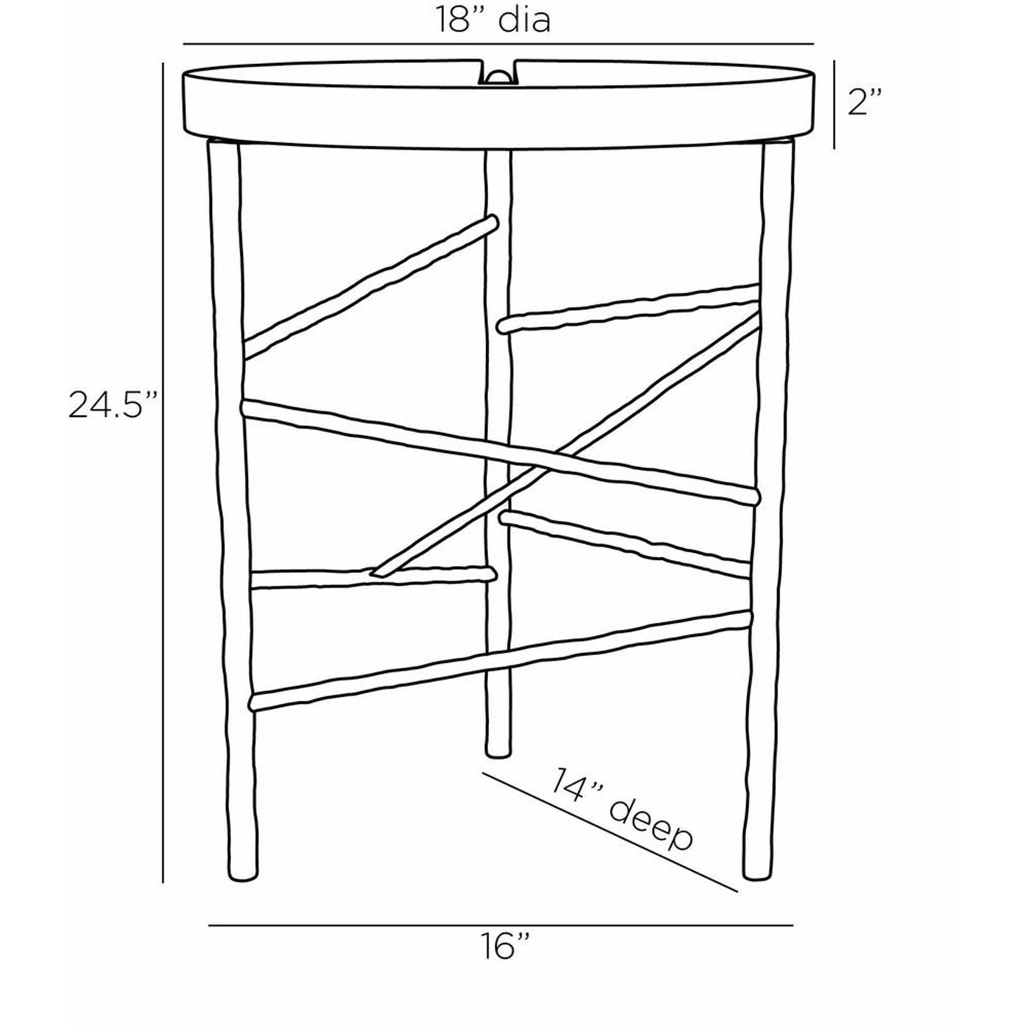 Atlas 18 Inch End Table by Arteriors Home