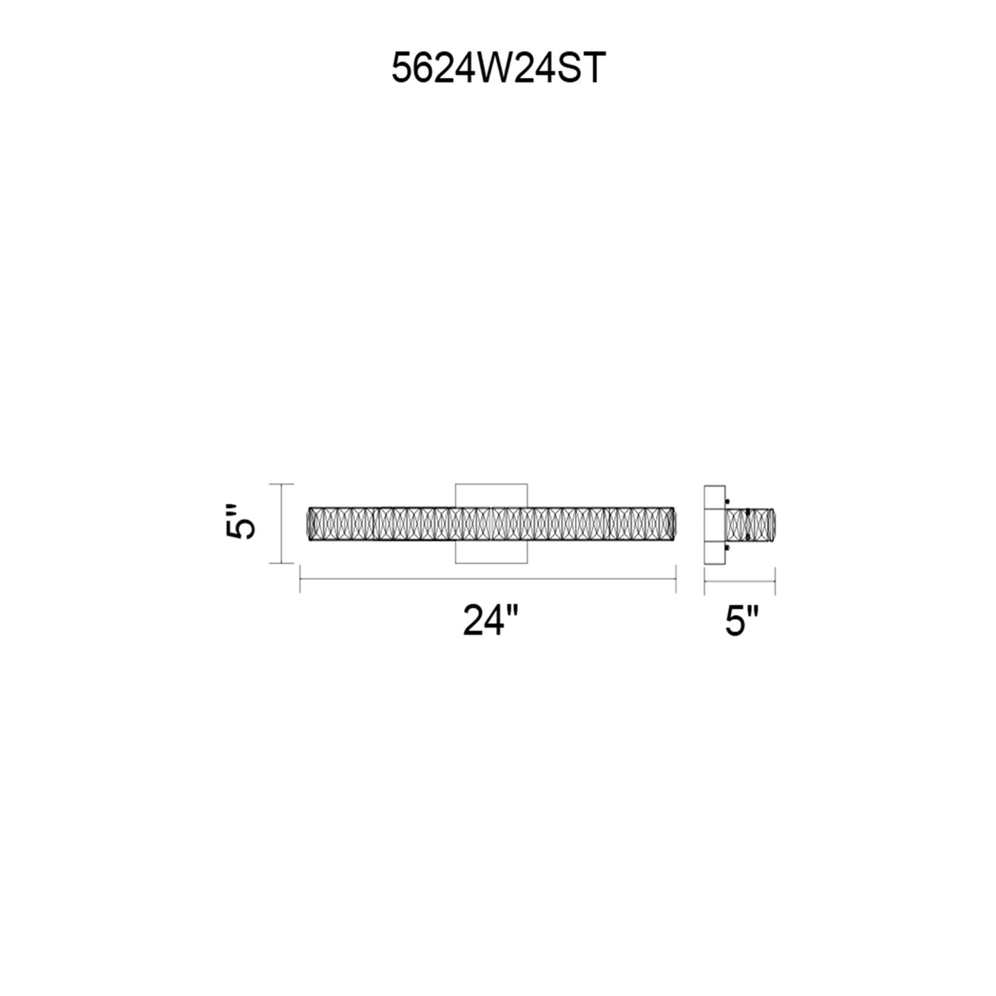 CWI Lighting Milan 24 Inch LED Bath Vanity Light