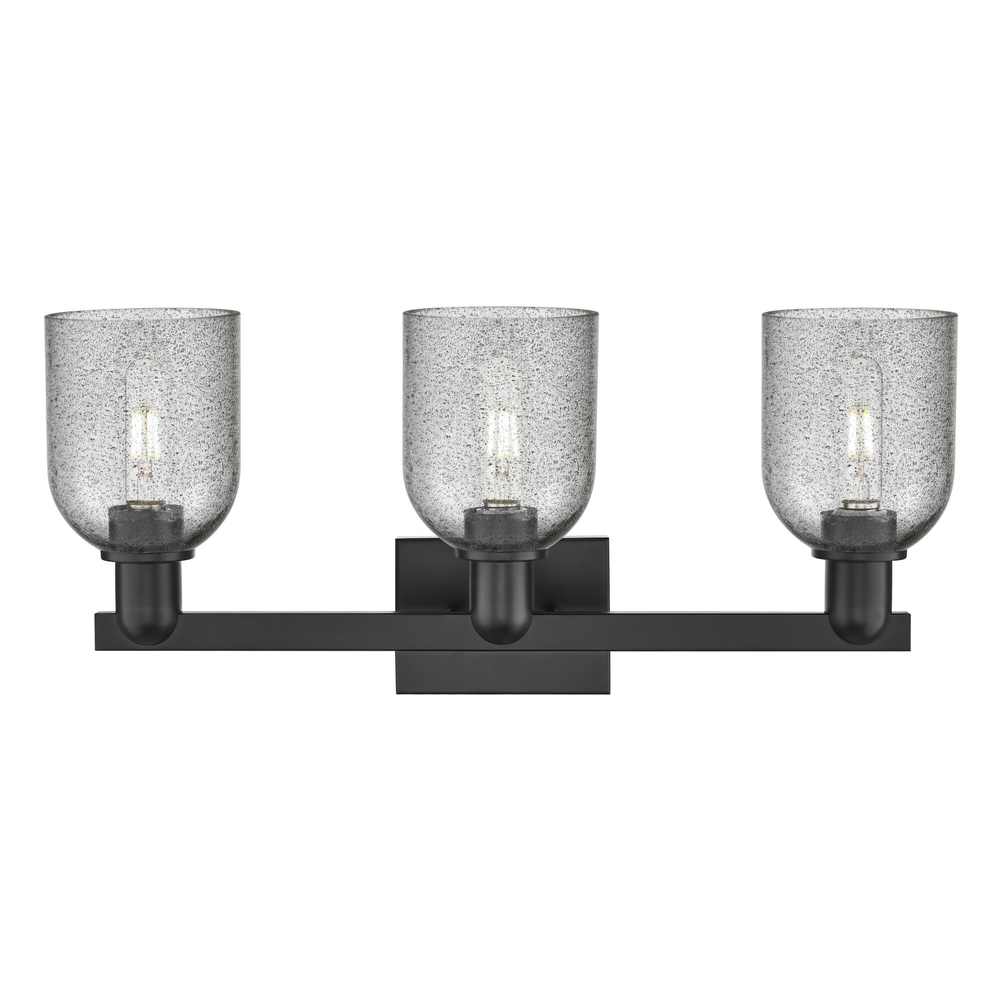 Shown in Matte Black finish and Charcoal glass