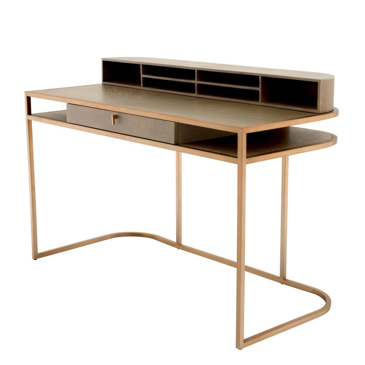 Shown in Washed Oak Veneer with Brushed Brass finish