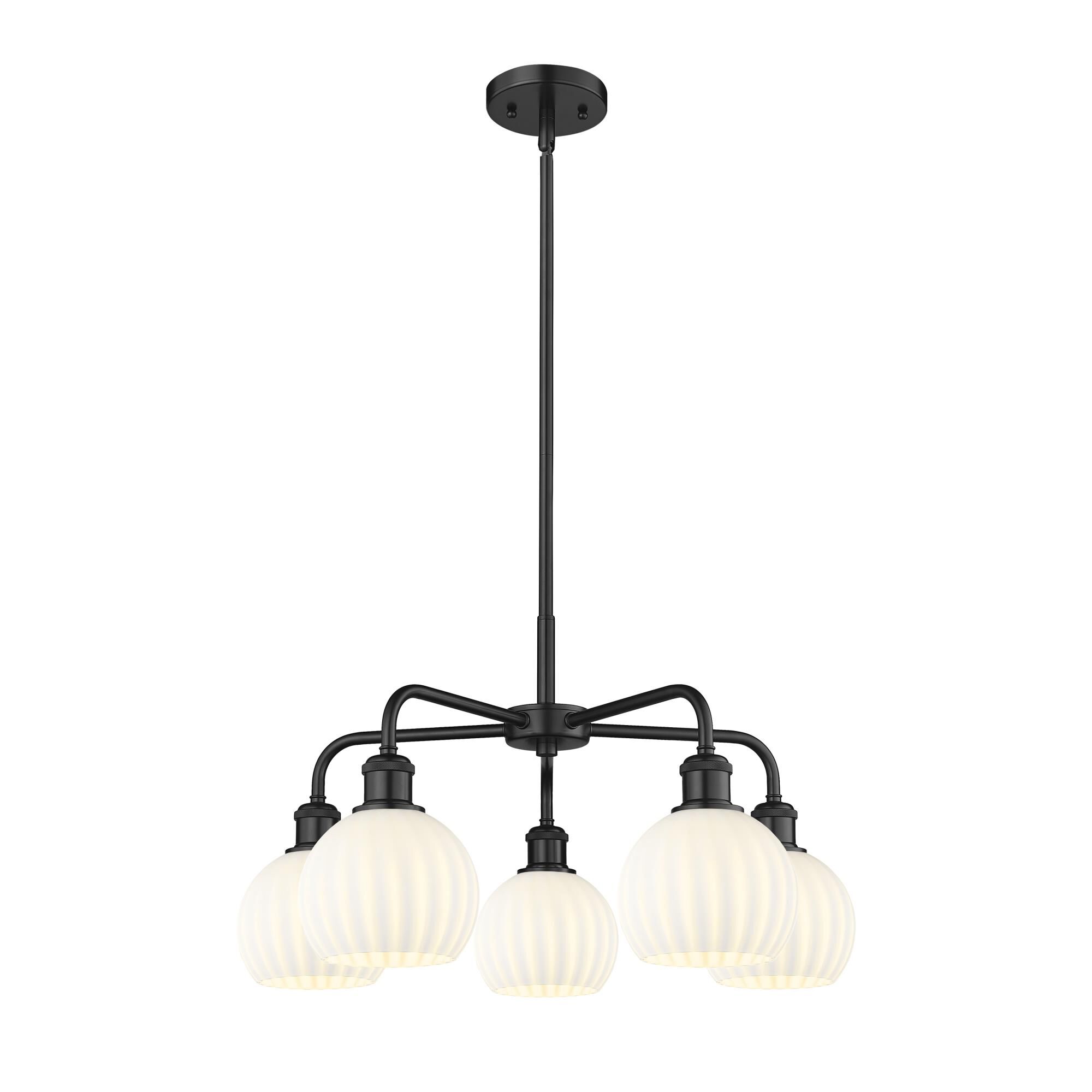 Bruno Marashlian White Venetian 24 Inch Chandelier by Innovations Lighting