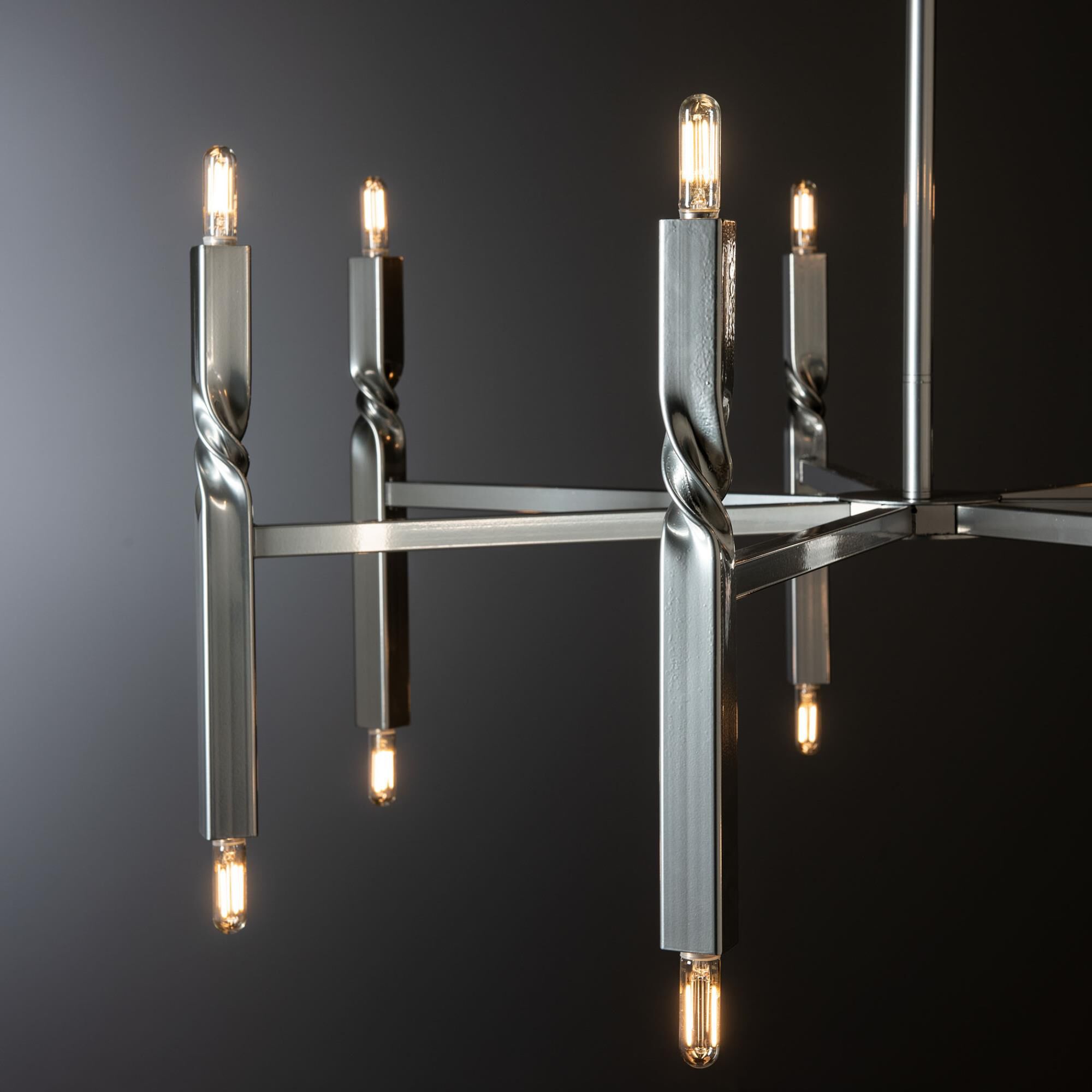Helix 37 Inch 14 Light Chandelier by Hubbardton Forge