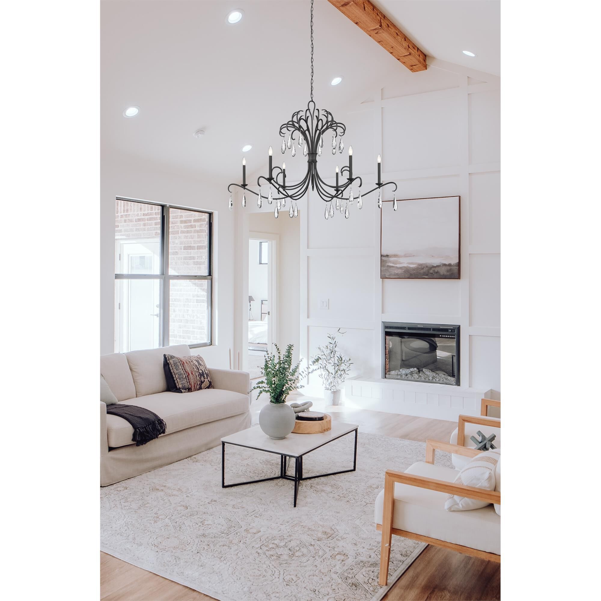 Amara 58 Inch 6 Light Chandelier by Z-Lite