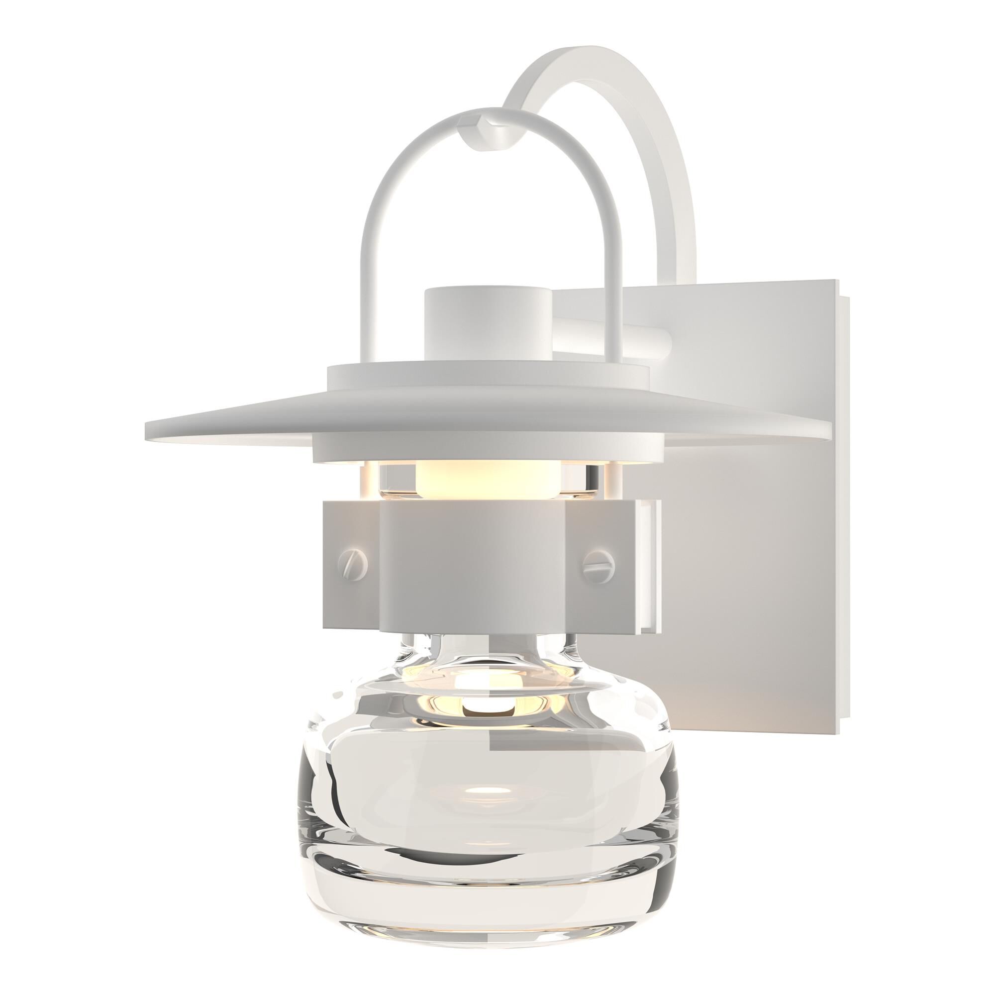 Shown in Coastal White finish and Clear glass