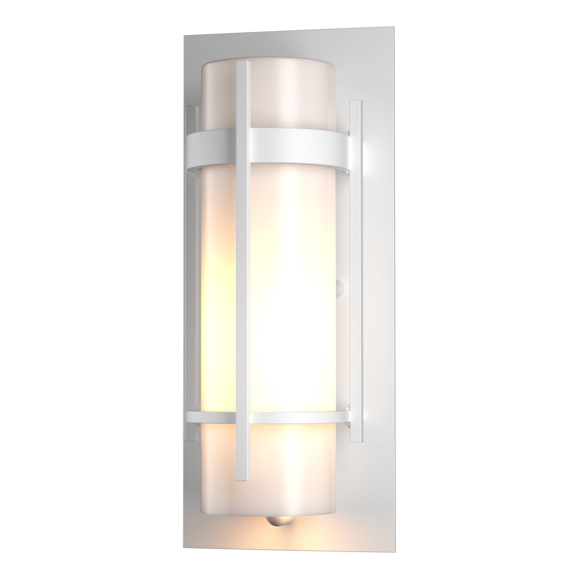 Shown in Coastal White finish and Opal glass