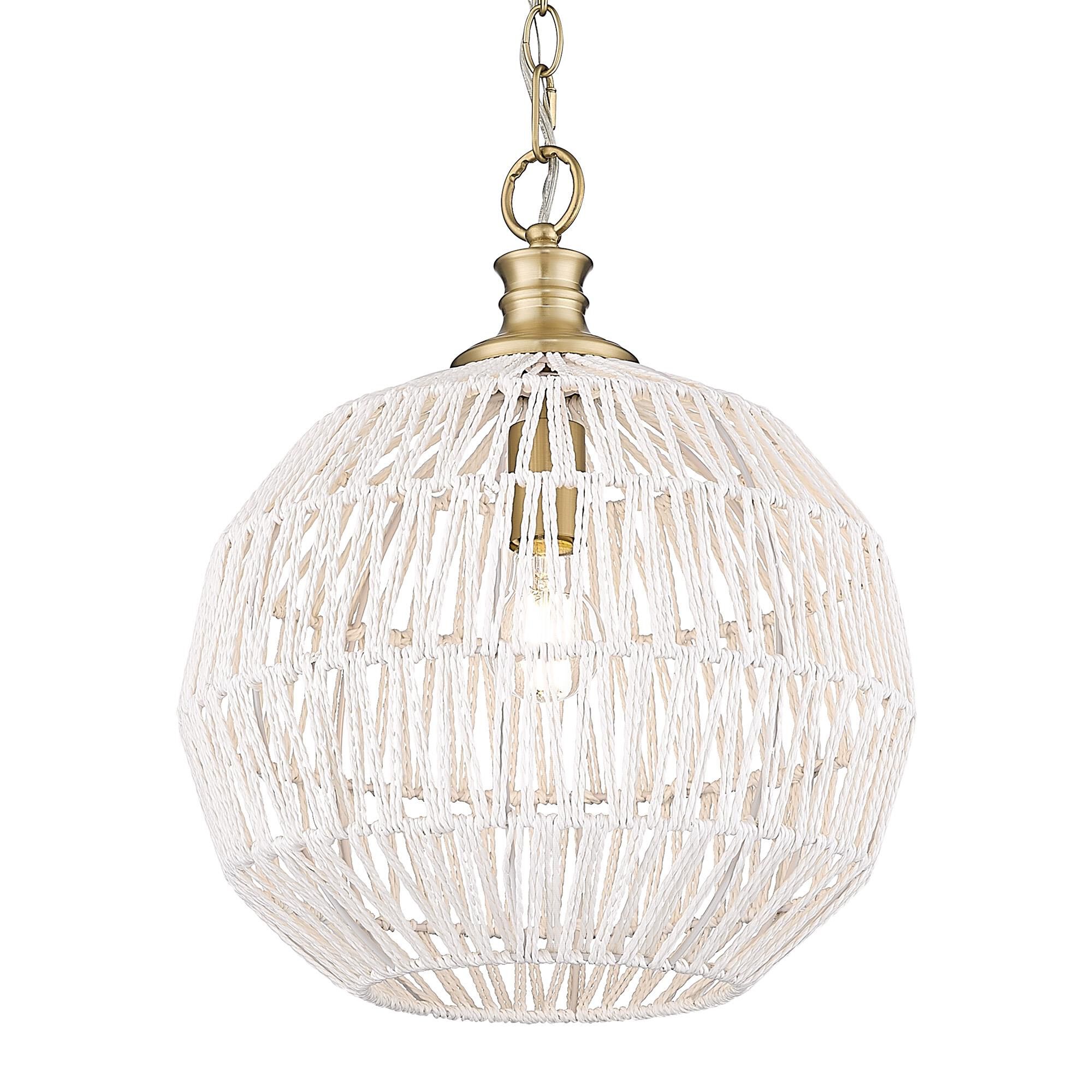 Florence 14 Inch Large Pendant by Golden Lighting