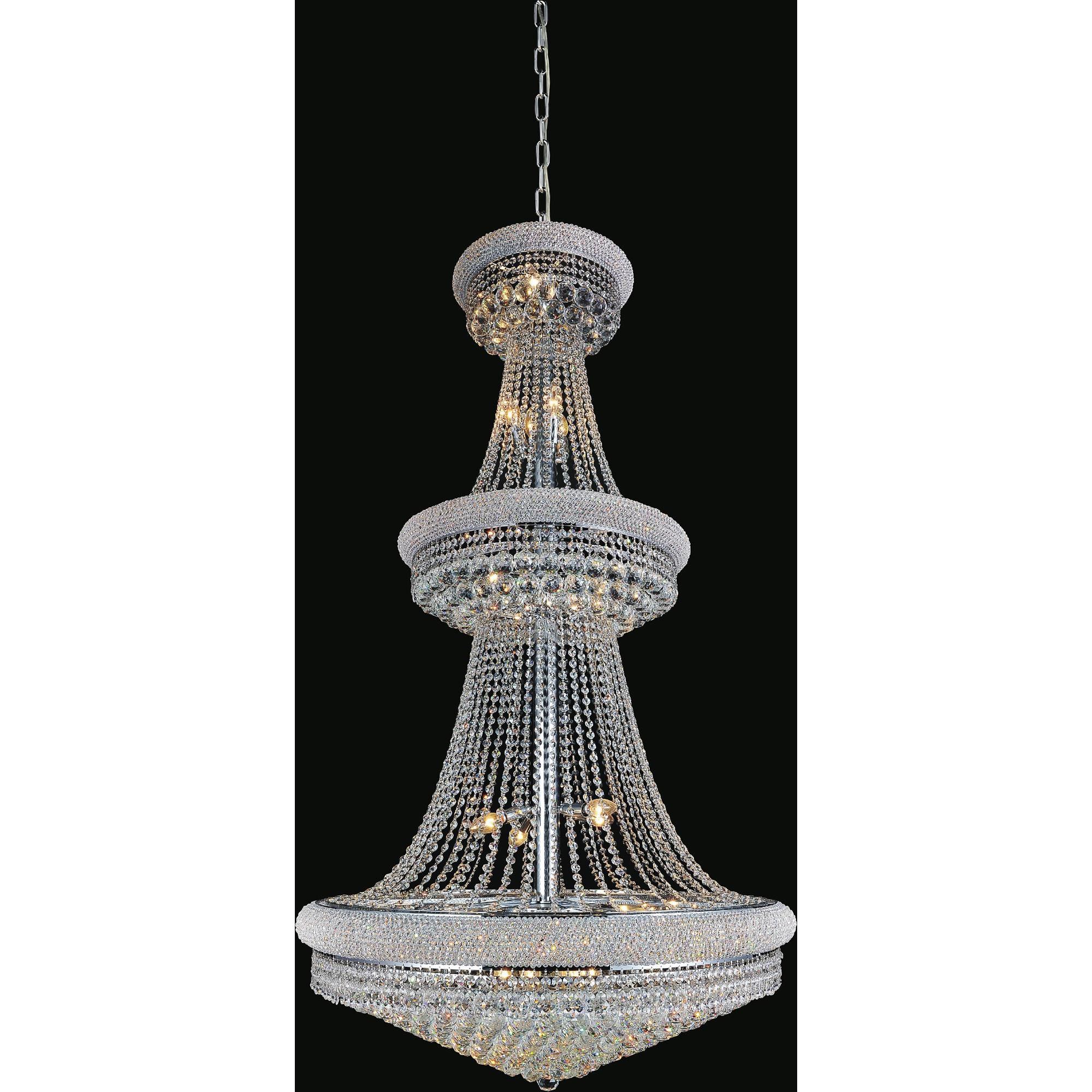 Empire 36 Inch 34 Light Chandelier by CWI Lighting