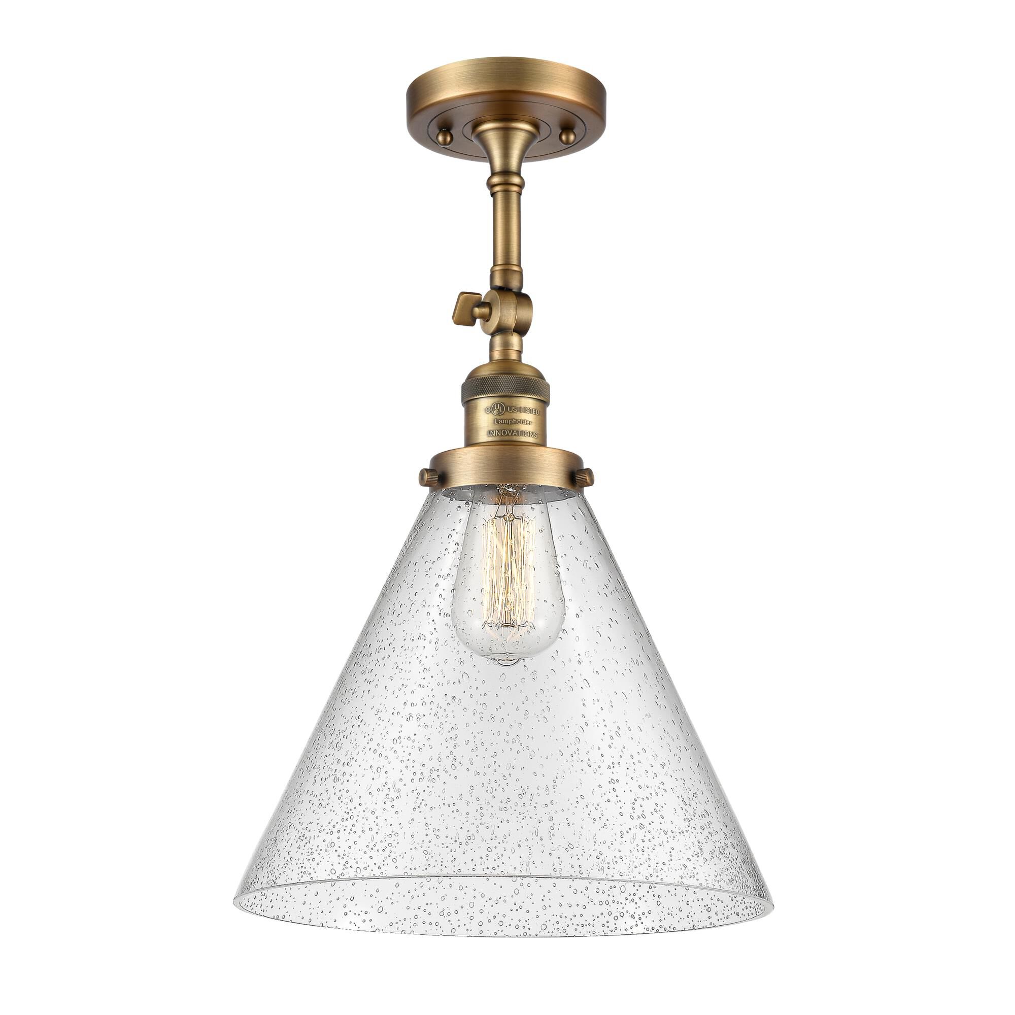 Bruno Marashlian Cone 12 Inch 1 Light Semi Flush Mount by Innovations Lighting