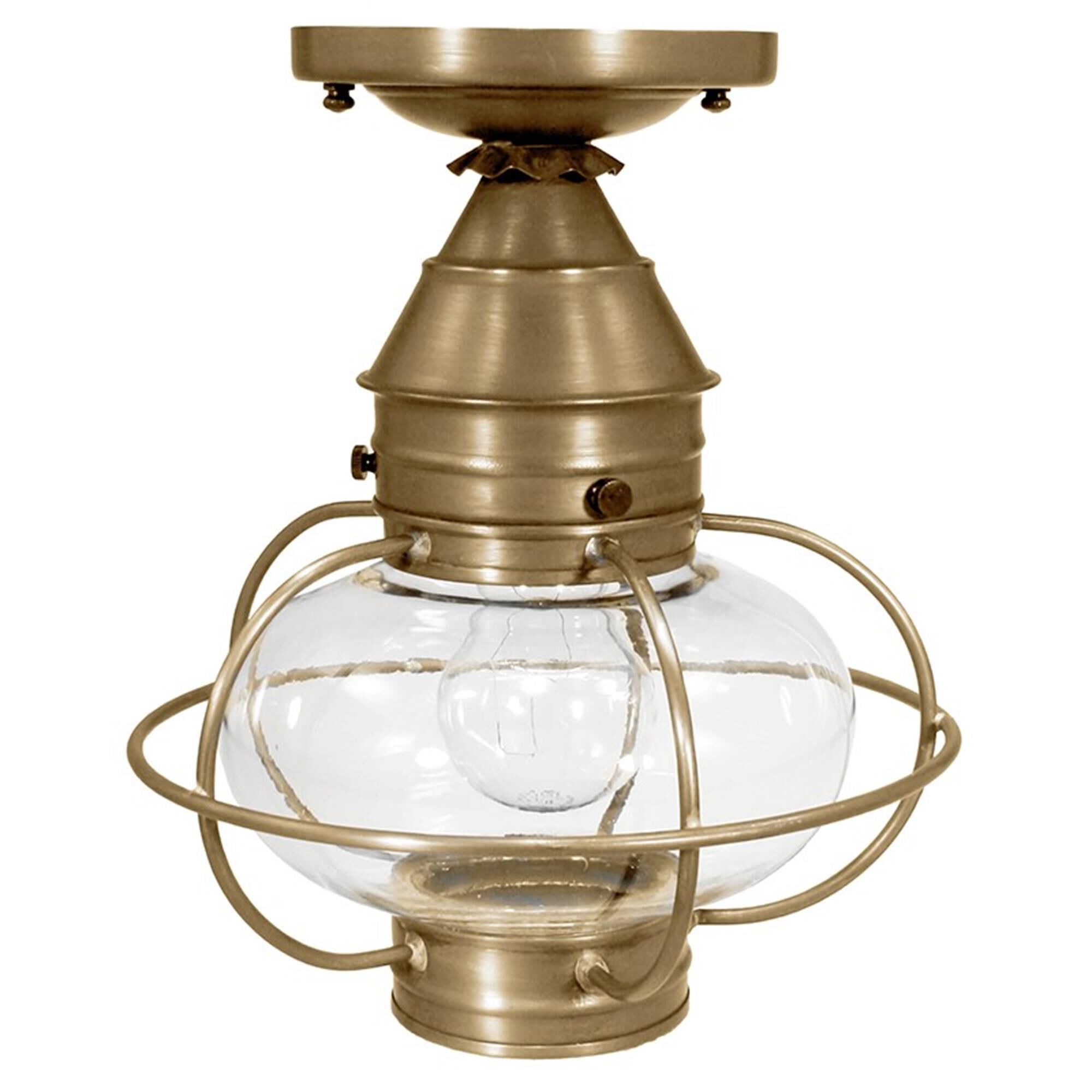 Onion 9 Inch Outdoor Flush Mount,