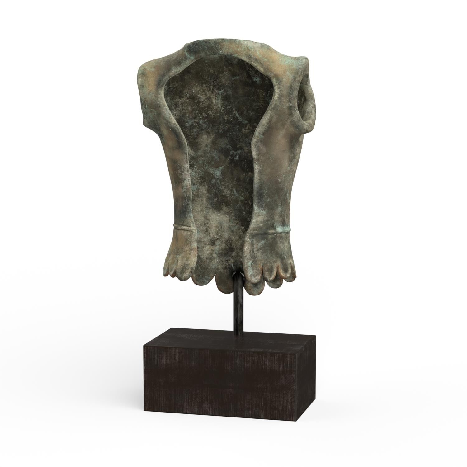 Brutus Bust 34 Inch  Sculpture by Harp and Finial