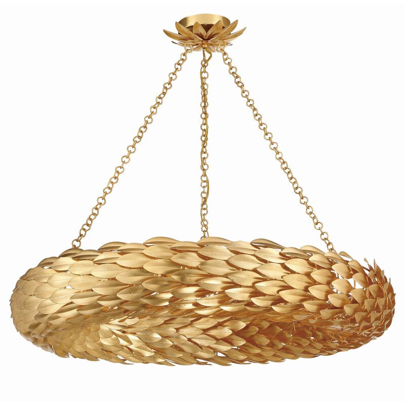 Broche Large Pendant Light by Crystorama