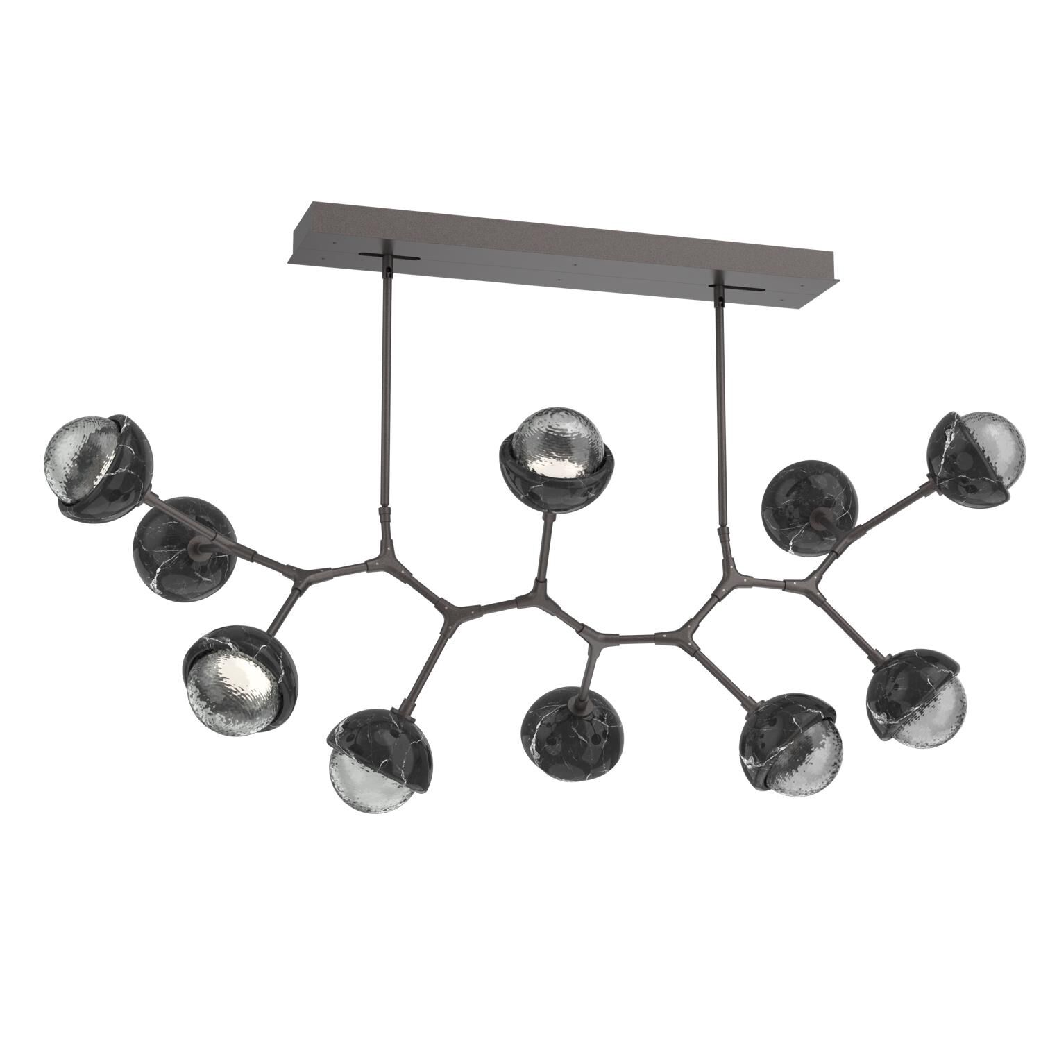 Shown in Graphite finish and Smoke glass and Black Marble accent