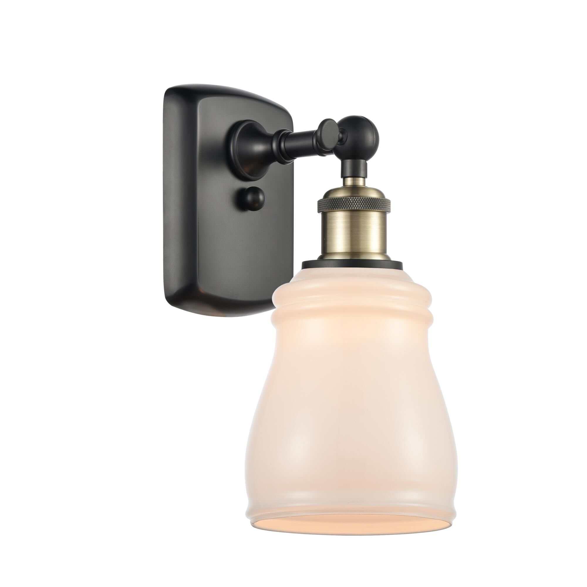 Shown in Black Antique Brass finish and Bell glass and Glass shade