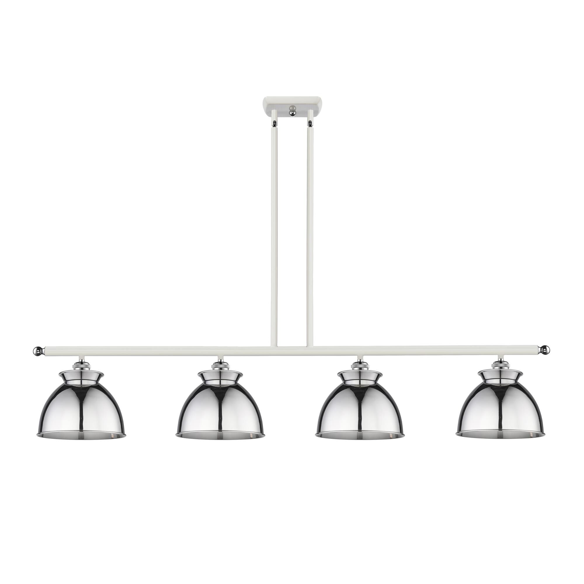 Shown in White finish and Polished Chrome shade