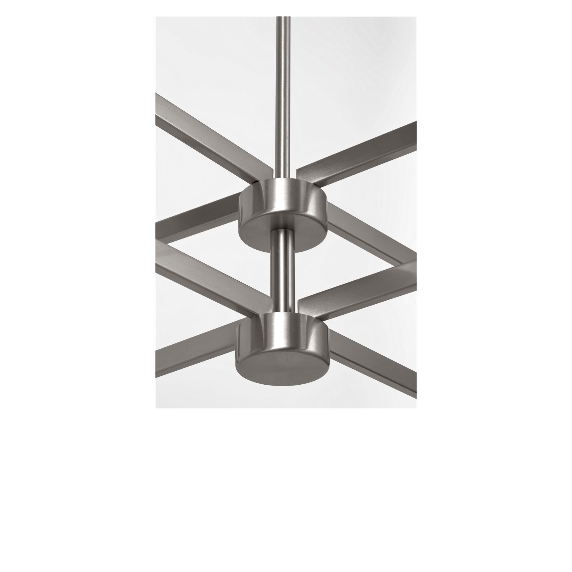 Shown in Brushed Nickel finish and Metal shade