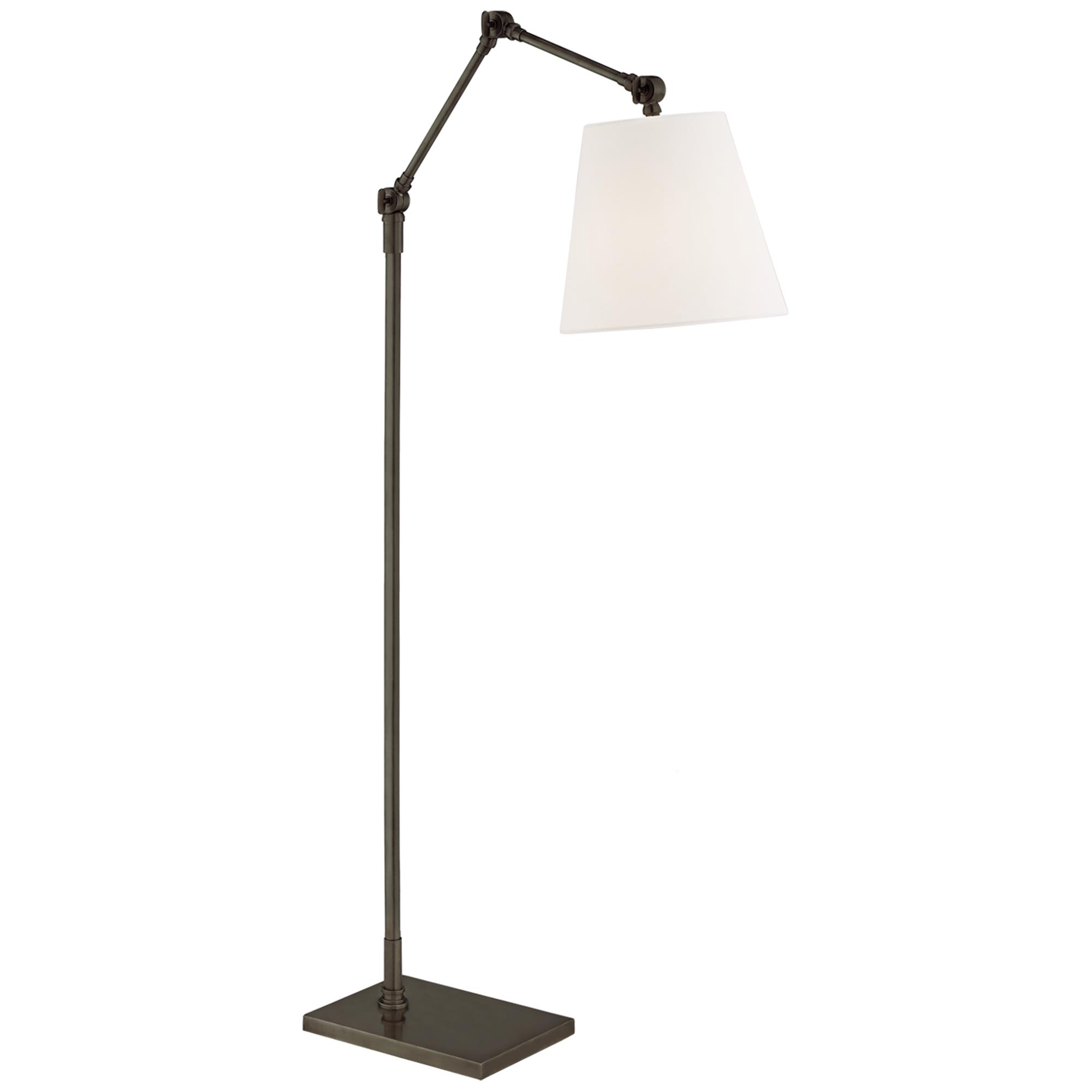 Shown in Bronze finish and Linen shade