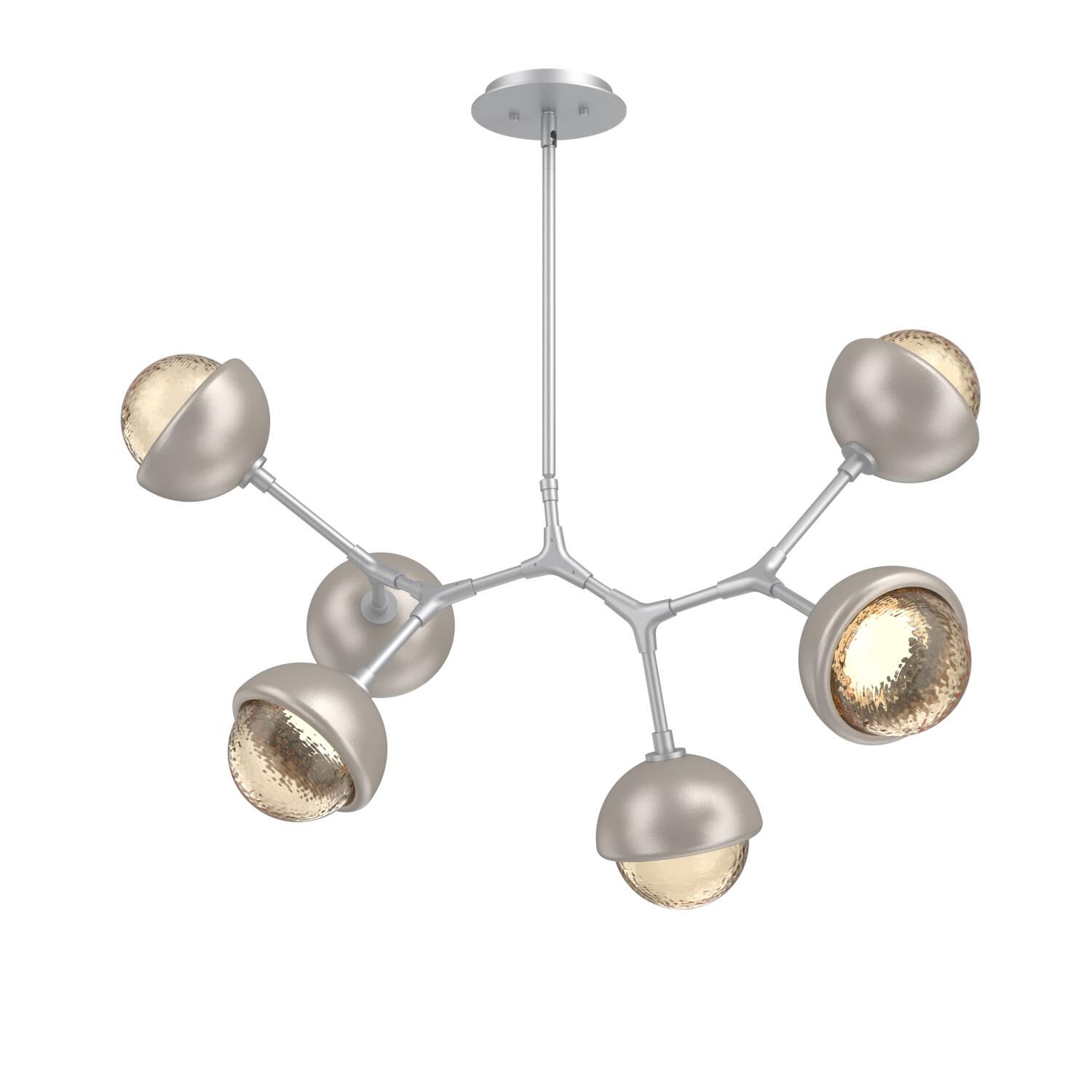 Levi Wilson Cabochon 31 Inch Linear Suspension Light by Hammerton Studio