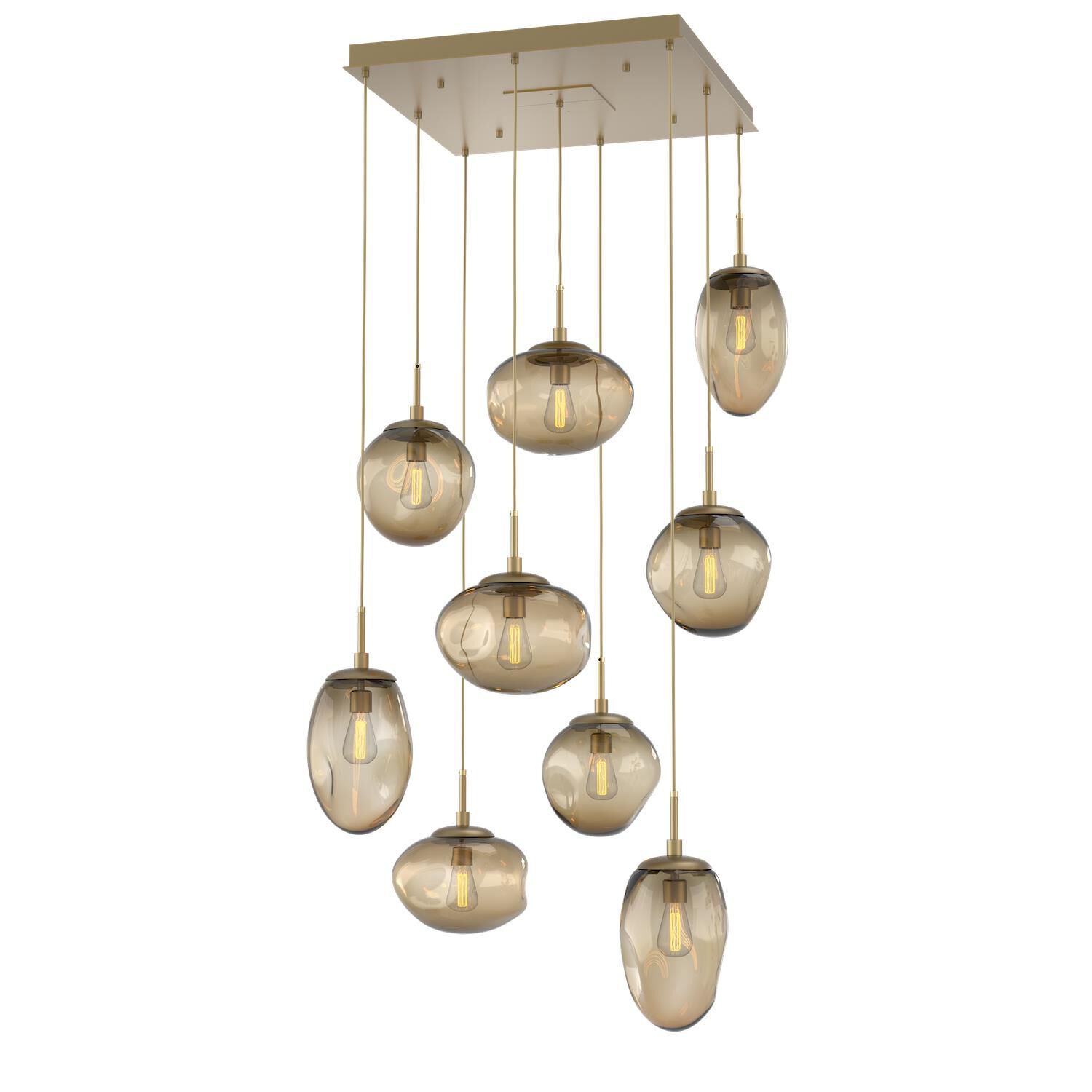 Levi Wilson Nebula 32 Inch 9 Light Multi Light Pendant by Hammerton Studio