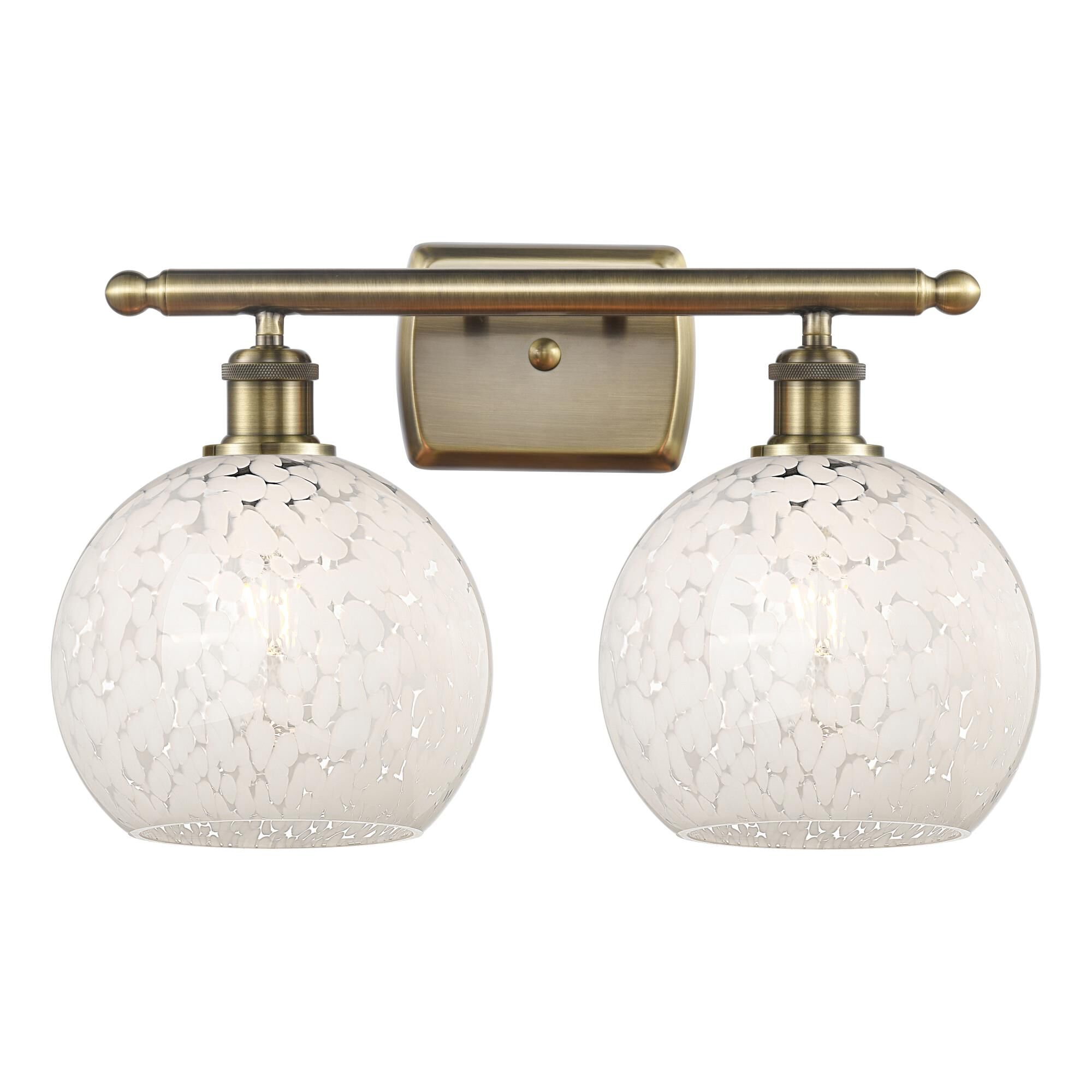 Bruno Marashlian White Mouchette 16 Inch Bath Vanity Light by Innovations Lighting