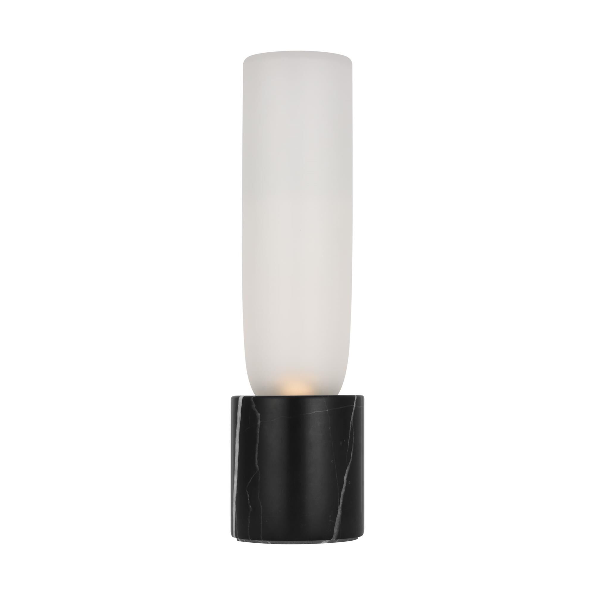 Shown in Black Marble finish and Clear Etched glass