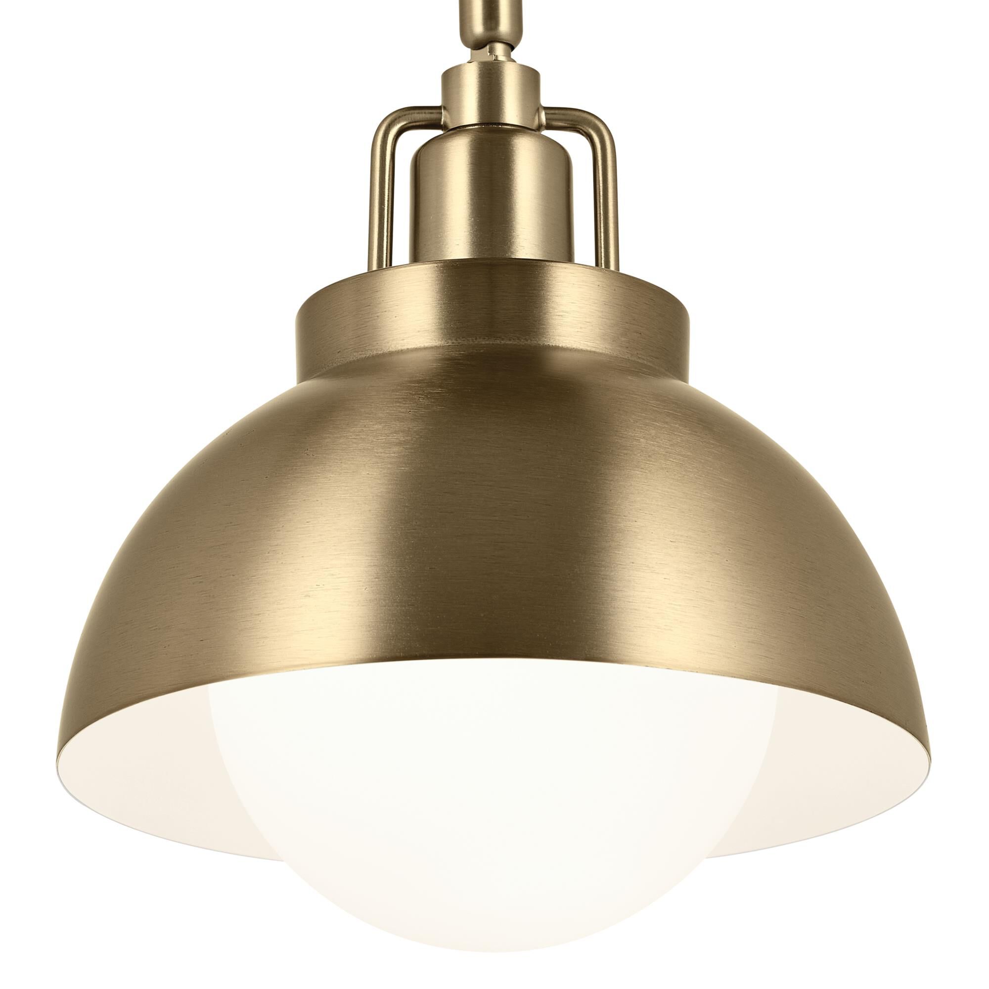 Shown in Champagne Bronze finish and Satin Etched Cased Opal glass