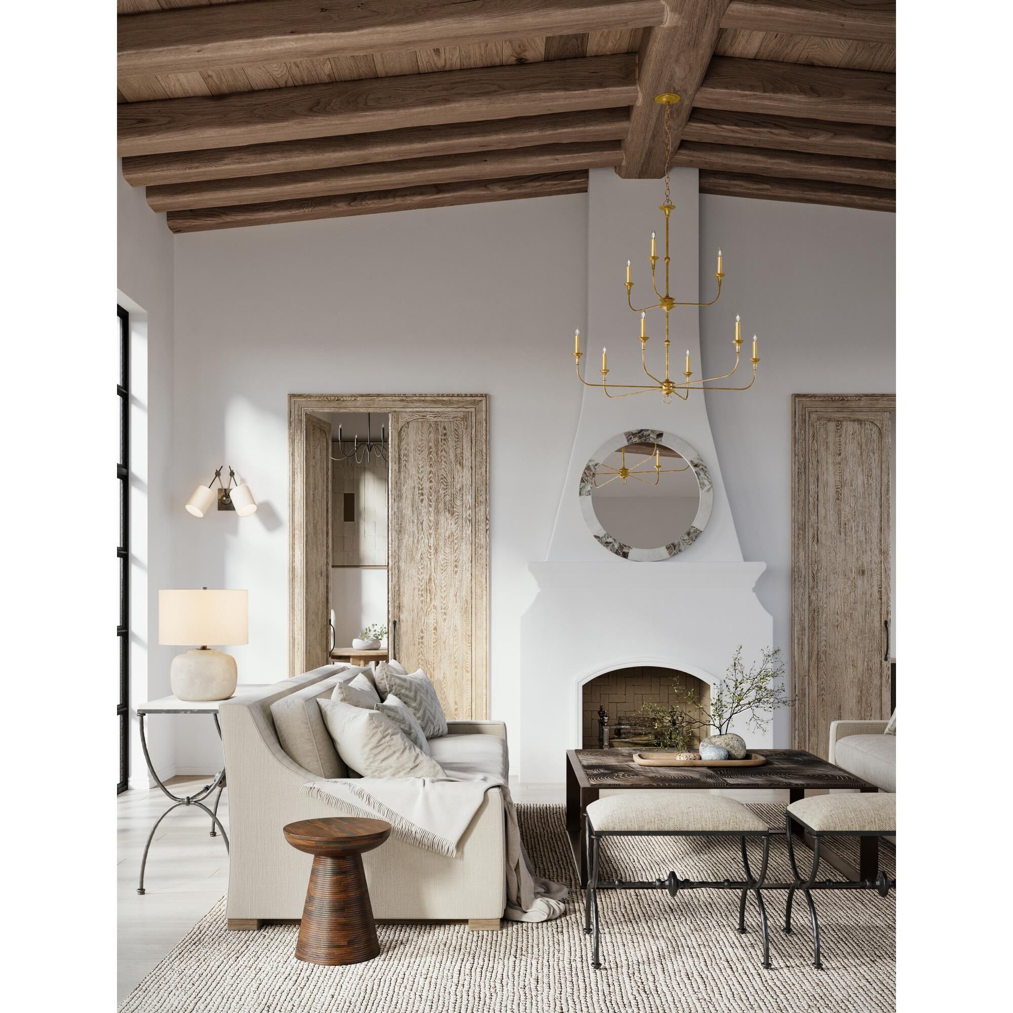 Shown in Contemporary Gold Leaf, Contemporary Gold finish